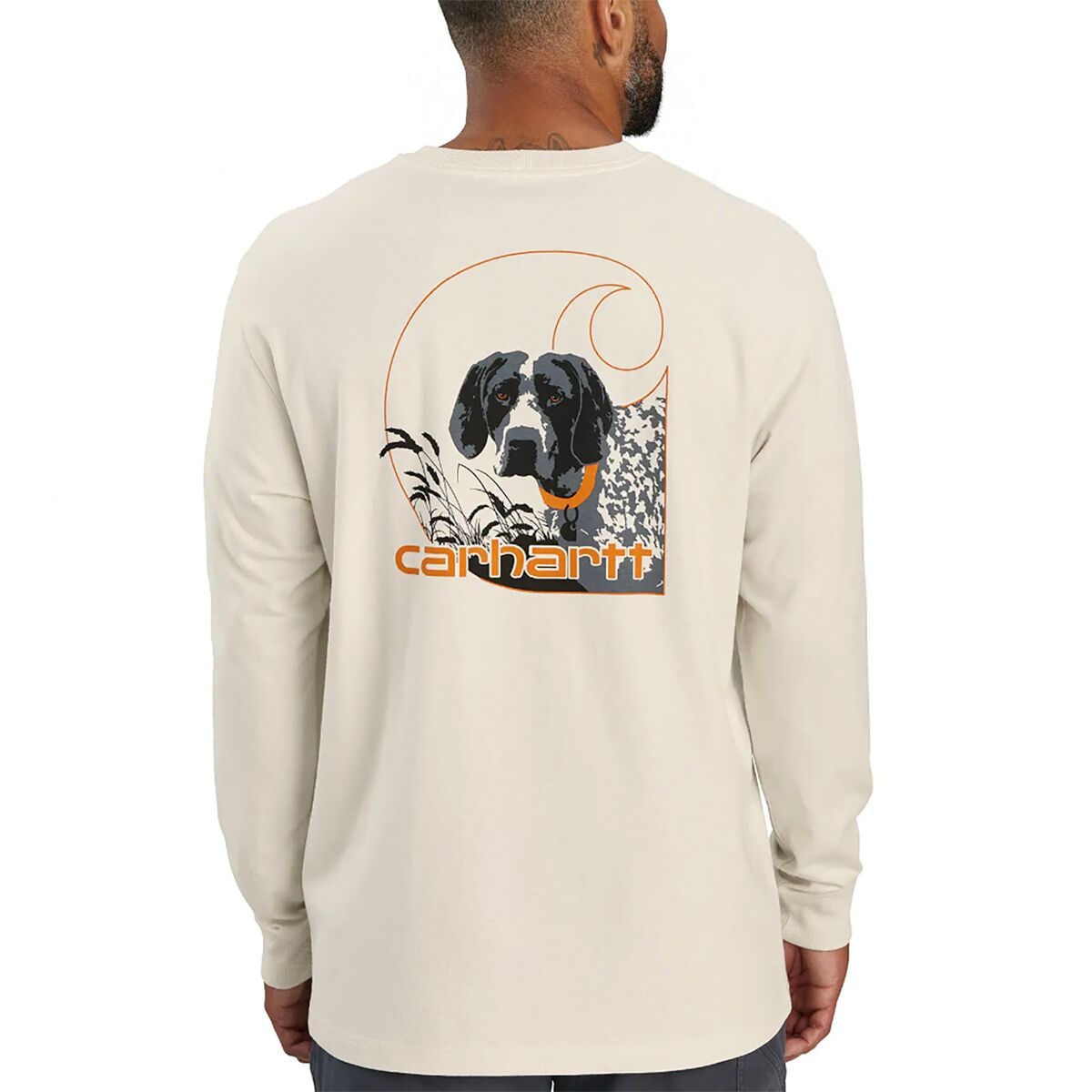 Мужской Лонгслив Carhartt Loose Fit HW LS Pocket Dog Graphic Carhartt