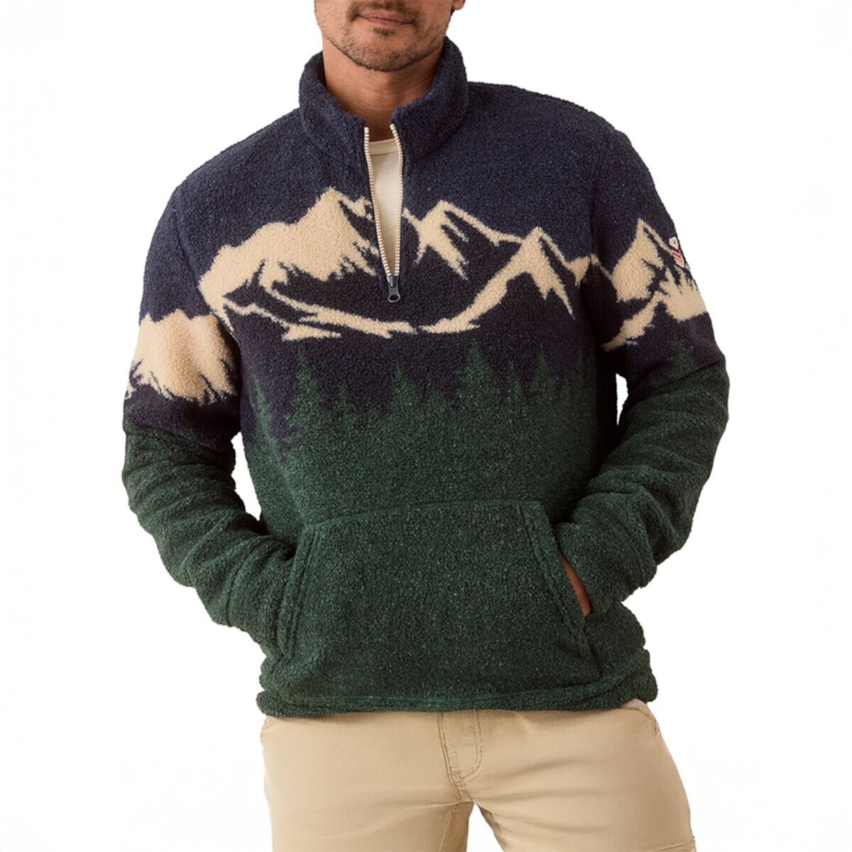 Мужской Свитер Marine Layer Archive Andes Sherpa Pullover Marine Layer