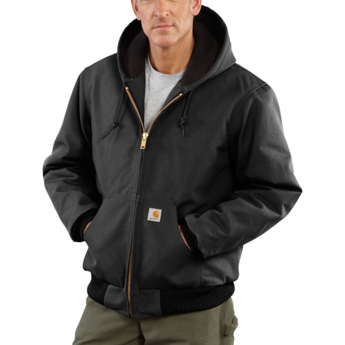 Мужская Повседневная куртка Carhartt J140 Loose Firm Duck Ins Flannel-Lined Carhartt