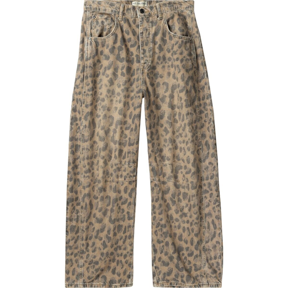 Женские Повседневные брюки Free People Good Luck Printed Barrel Pant Free People