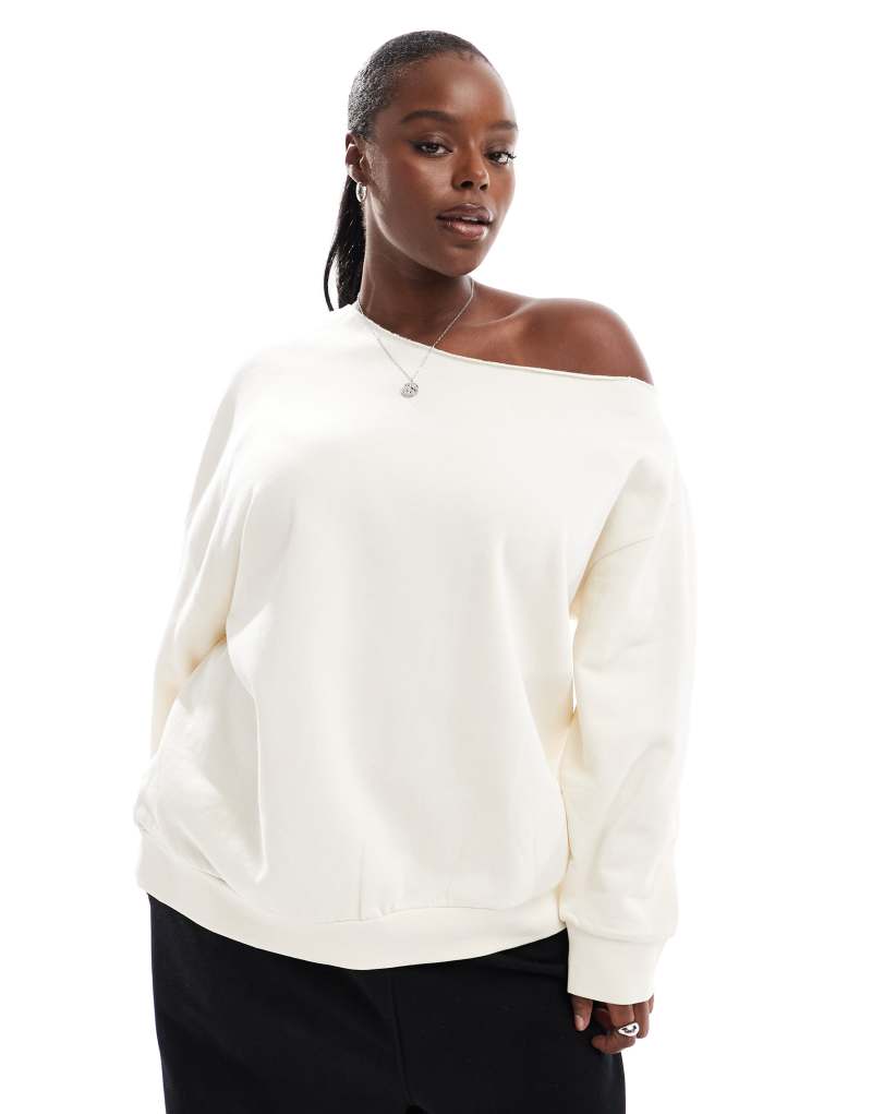 Женская Толстовка ASOS Curve Off the Shoulder Oversized ASOS Curve