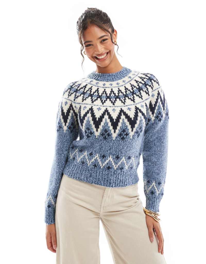 Женский Свитер Bershka Chunky Fairisle Bershka