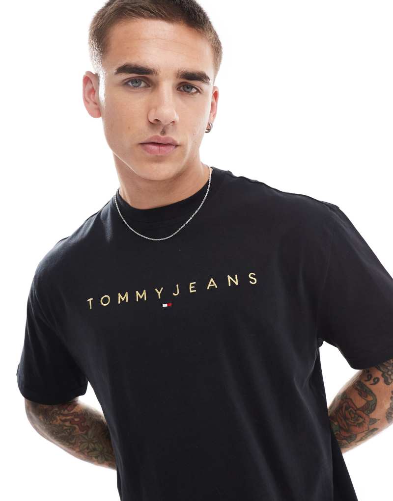 Мужская Футболка Tommy Jeans Gold Linear Logo Tommy Jeans