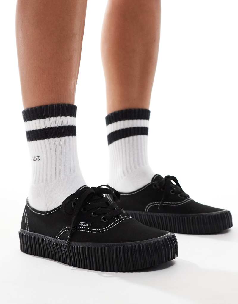 Женские Повседневные кроссовки Vans Authentic Creeper черные Vans