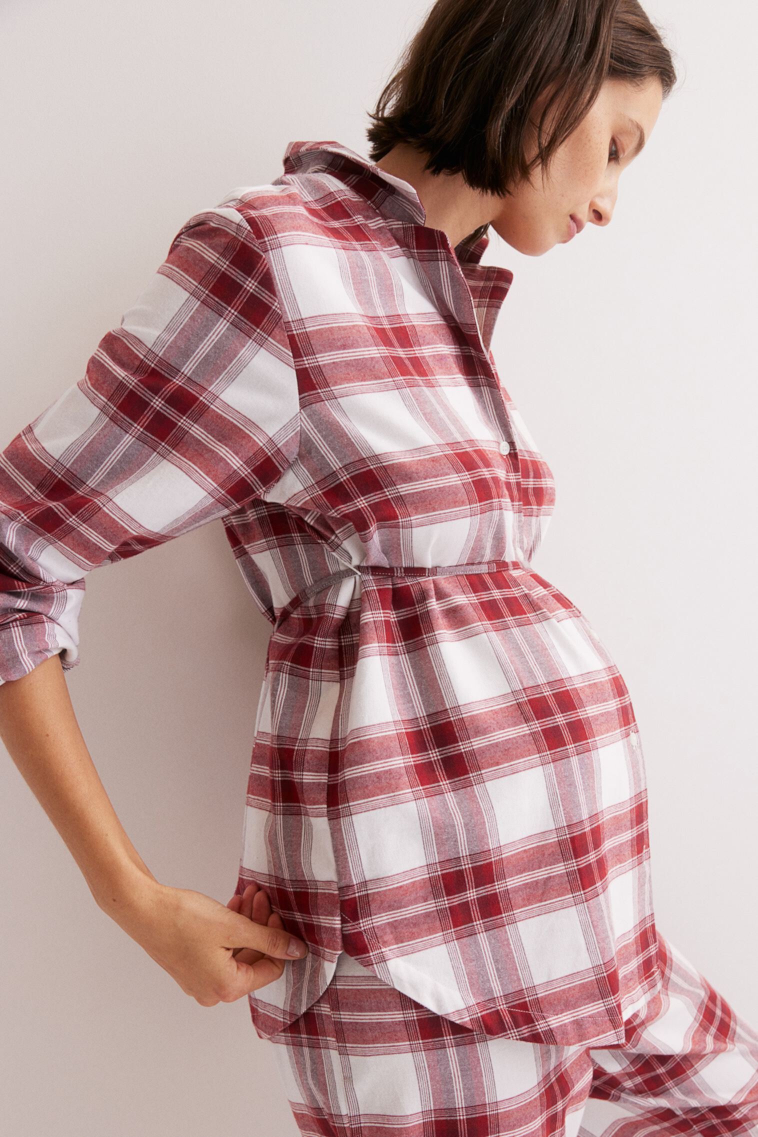 MAMA Cotton Flannel Pajamas H&M