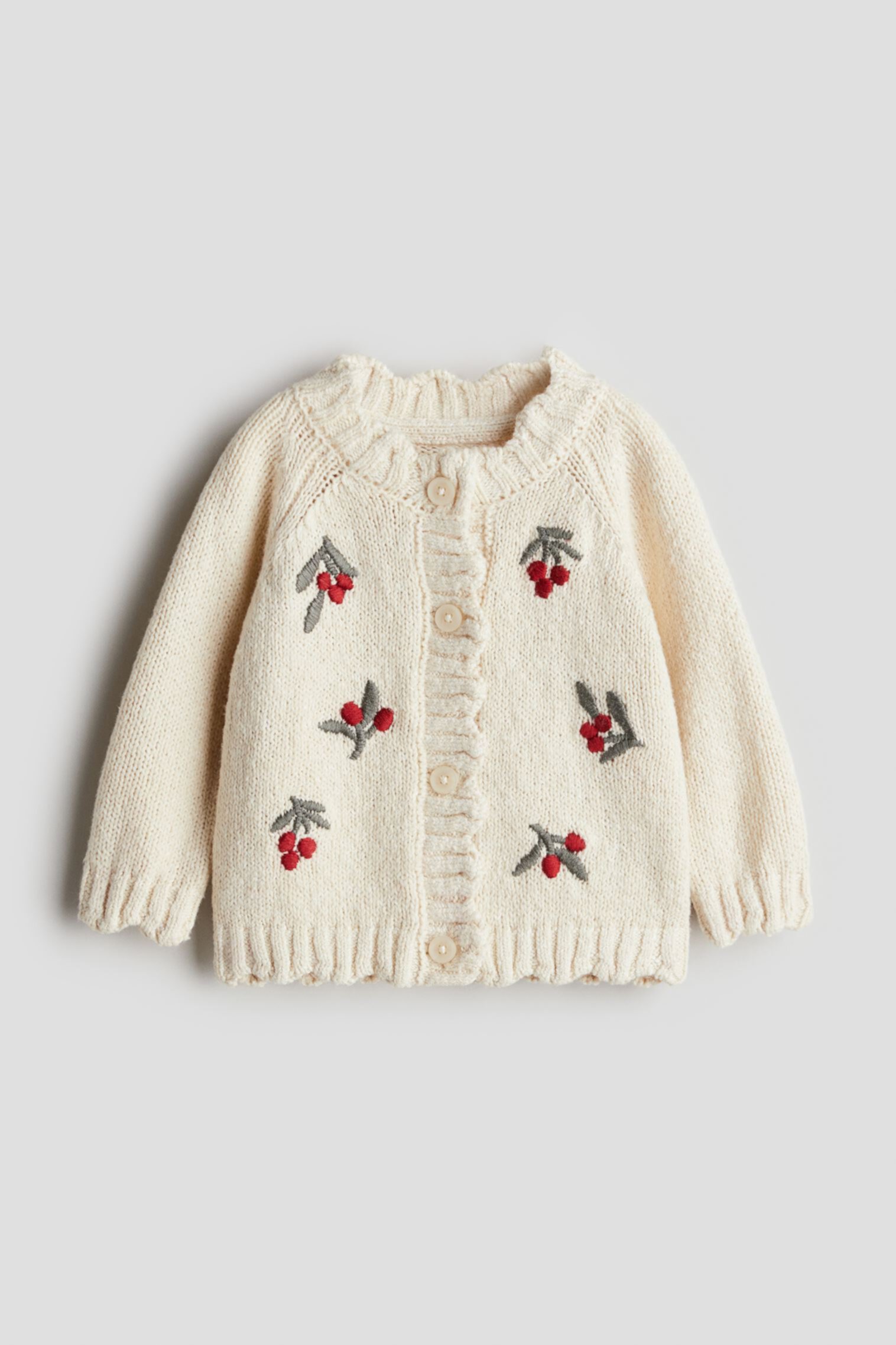 Embroidery-Detail Cardigan H&M