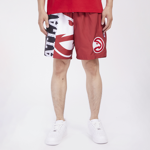 Pro Standard Hawks Split Mash Up Logo Woven Shorts Pro Standard