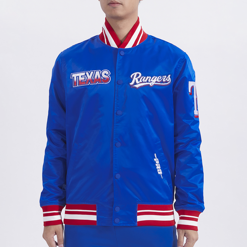 Pro Standard Texas Rangers Turn It Up M Rib Satin Jacket Pro Standard