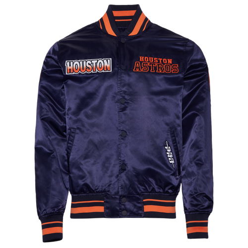 Pro Standard Houston Astros Turn It Up M Rib Satin Jacket Pro Standard