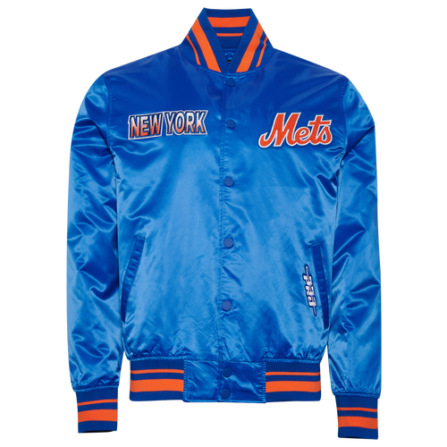 Pro Standard New York Mets Turn It Up M Rib Satin Jacket Pro Standard