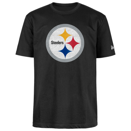 Футболка New Era Steelers OTC из 100% хлопка с короткими рукавами для настоящих болельщиков New Era