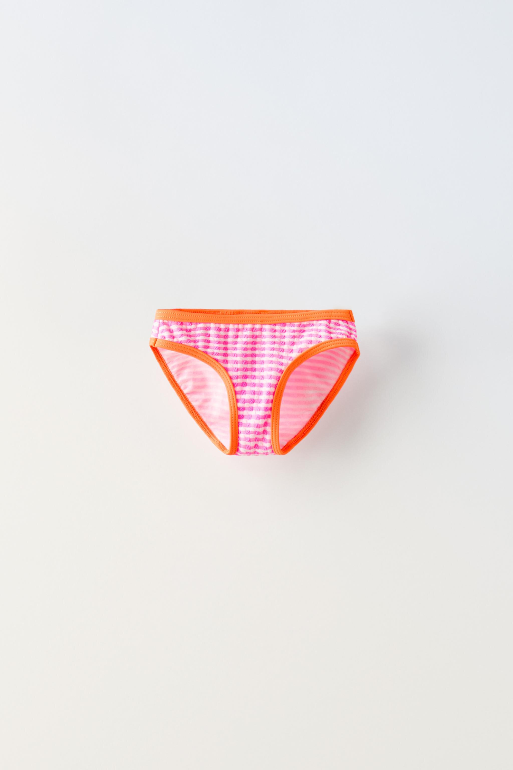 2-6 YEARS/ CONTRASTING GINGHAM UNDERWEAR ZARA