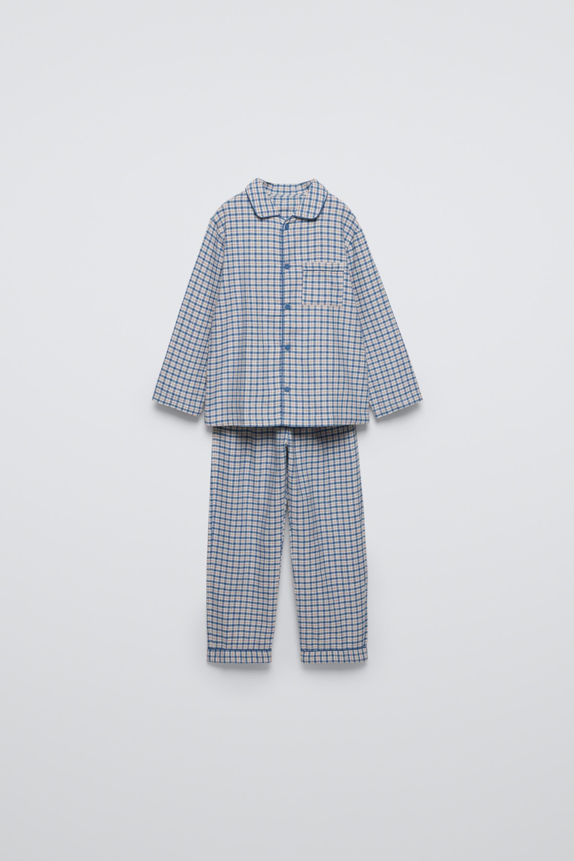 3-6 YEARS/ CHECKERED PAJAMAS ZARA