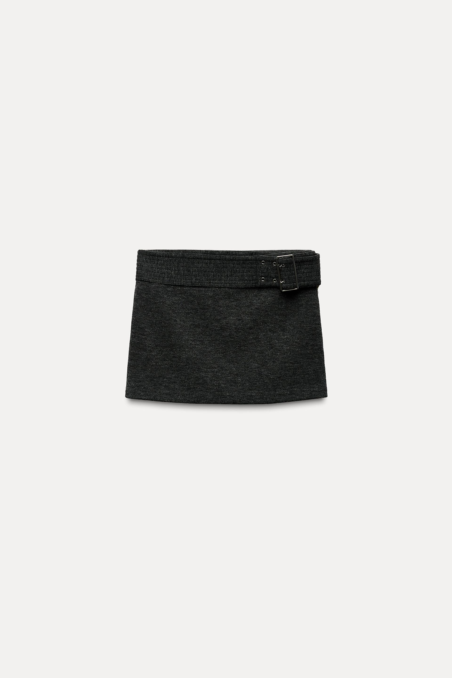 Женская Юбка мини ZARA BELTED MINI SKIRT ZARA