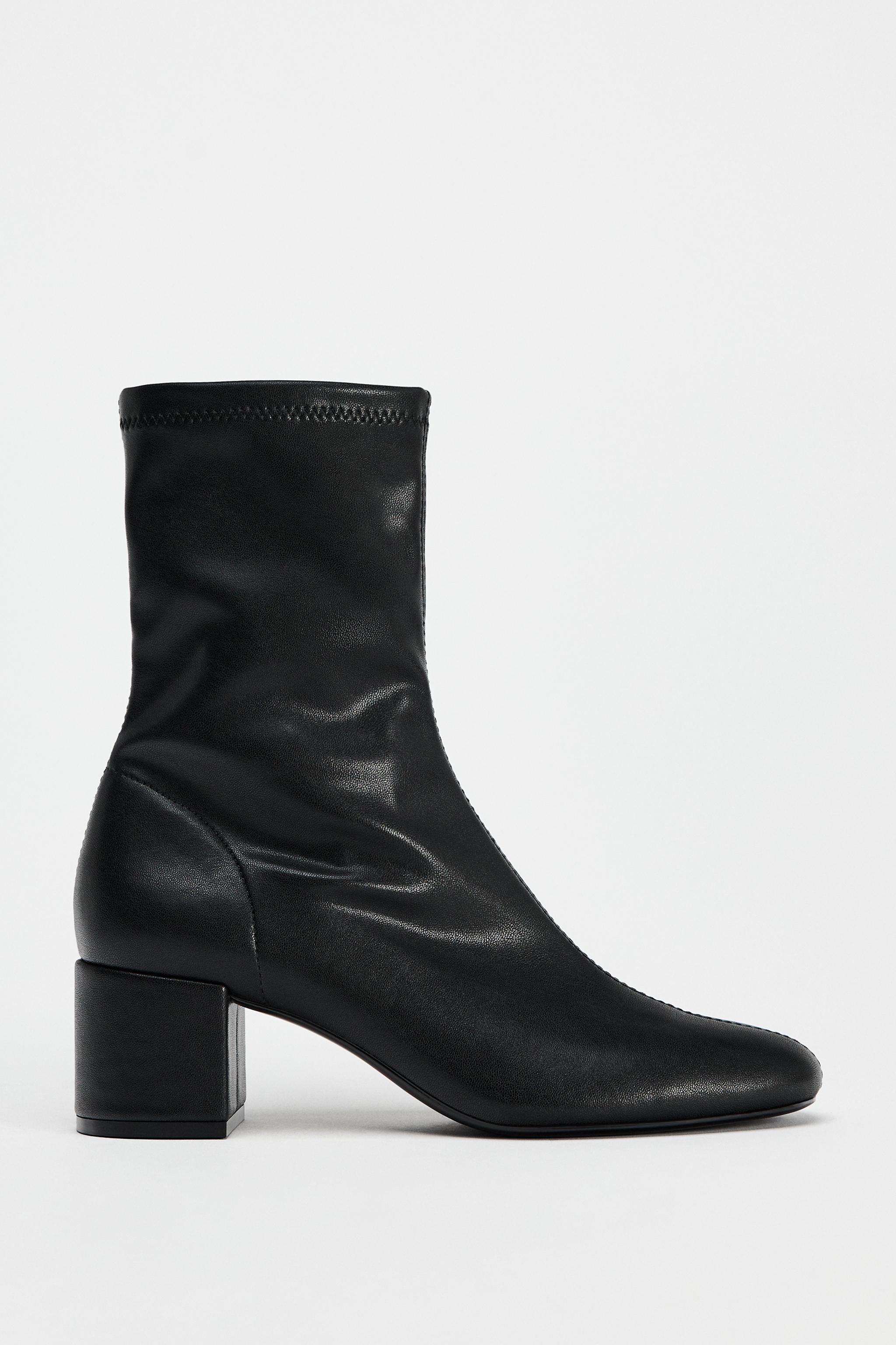 Женские Ботильоны на каблуке ZARA BLOCK HEELED SOFT ZARA