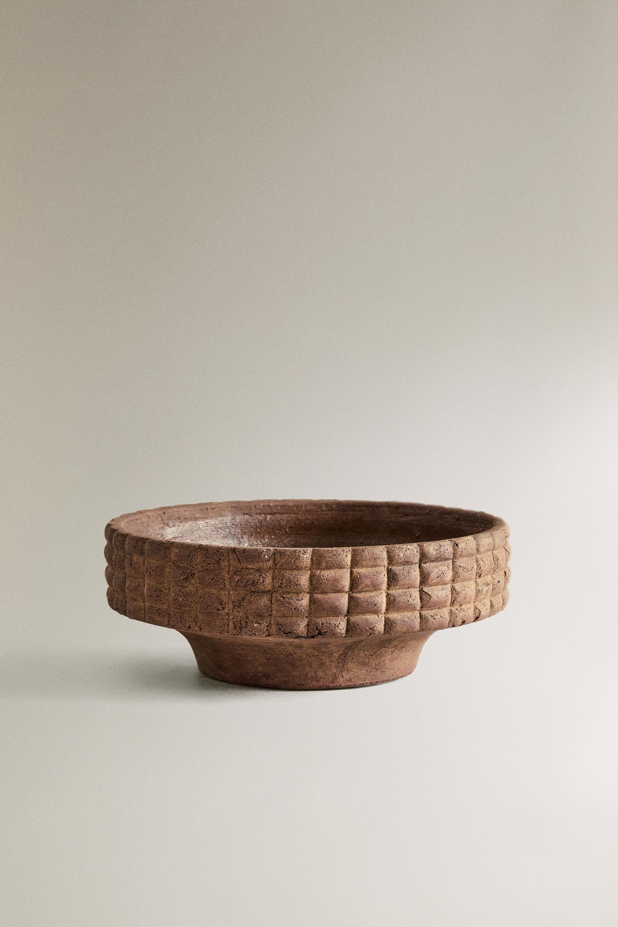 CERAMIC BOWL WITH SQUARES Zara Home