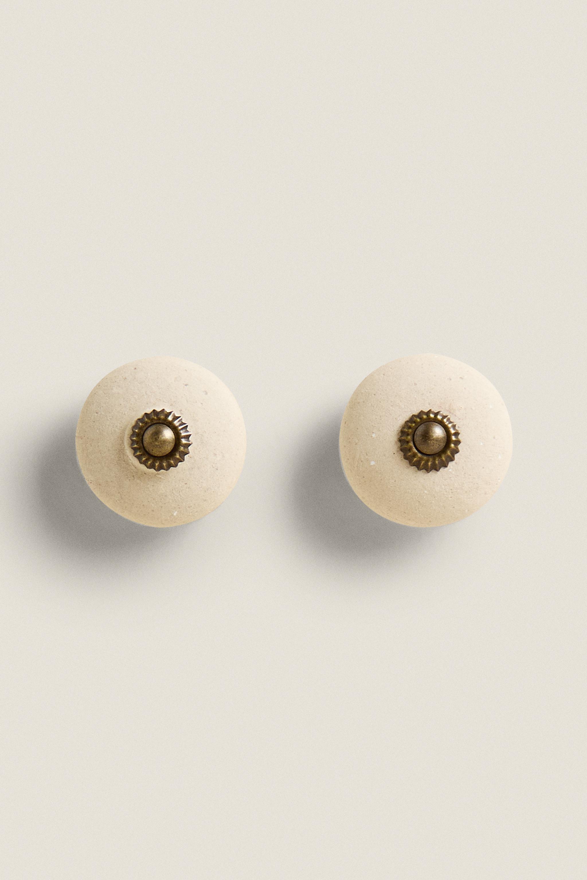 CERAMIC WHITE DOOR KNOB (PACK OF 2) Zara Home