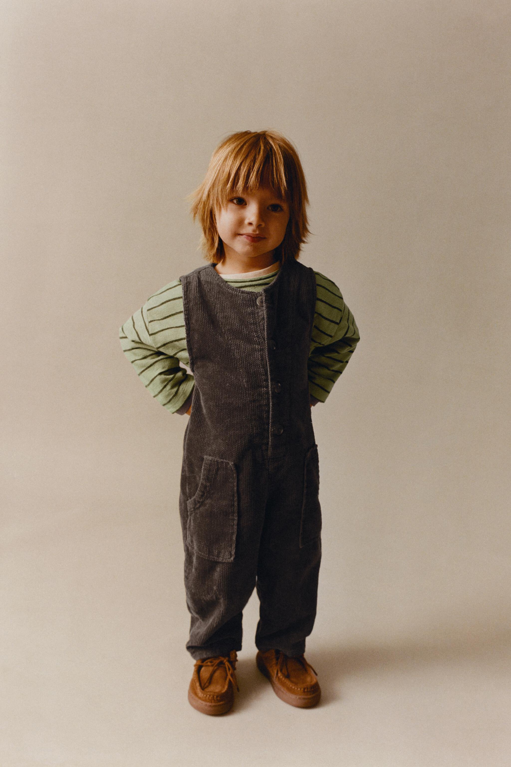 CORDUROY OVERALLS WITH POCKETS ZARA