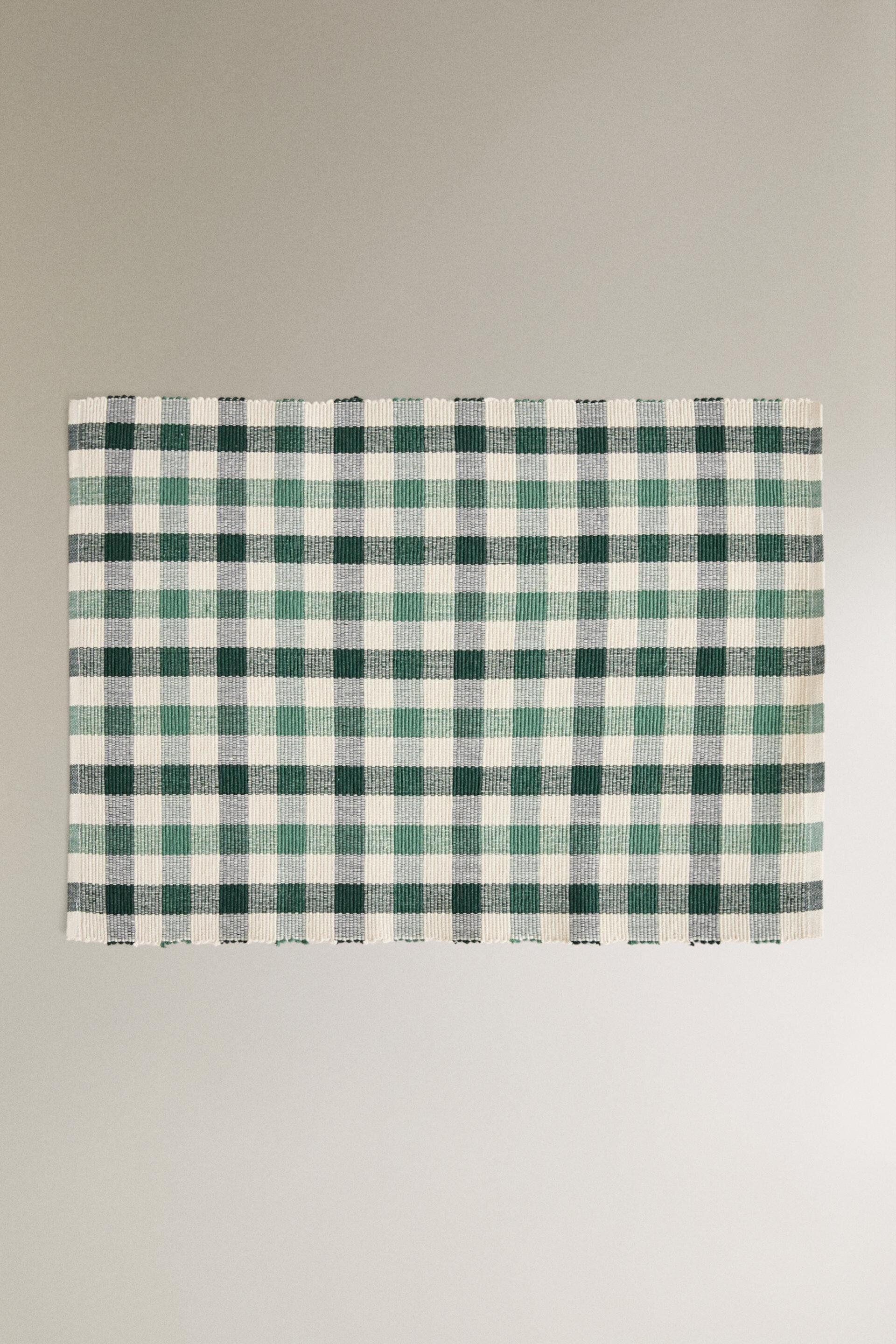 DYED THREAD CHECK PLACEMAT (SET OF 2) Zara Home