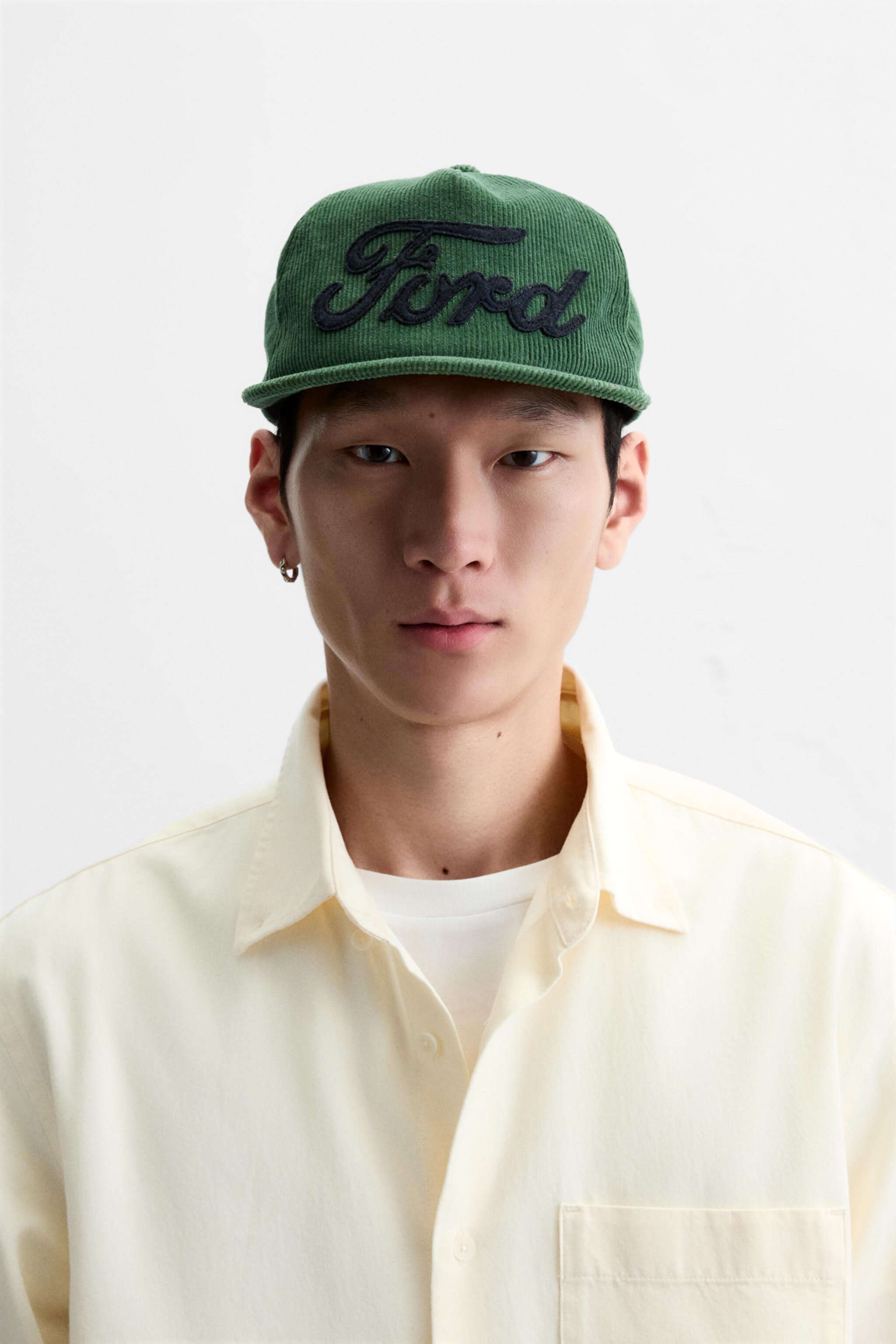 Бейсболка ZARA EMBROIDERED FORD © CORDUROY CAP ZARA