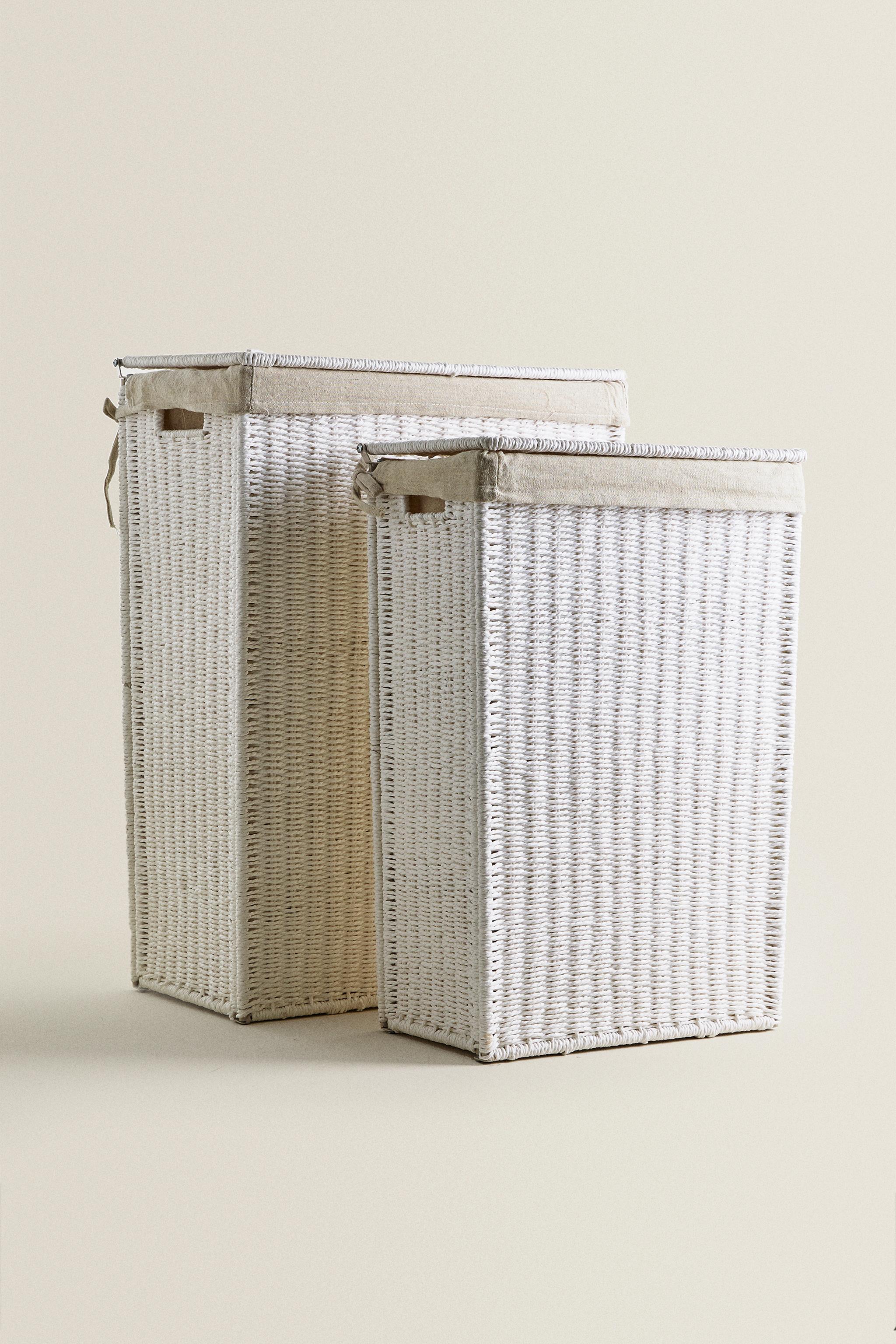 FABRIC-LINED LAUNDRY HAMPER Zara Home