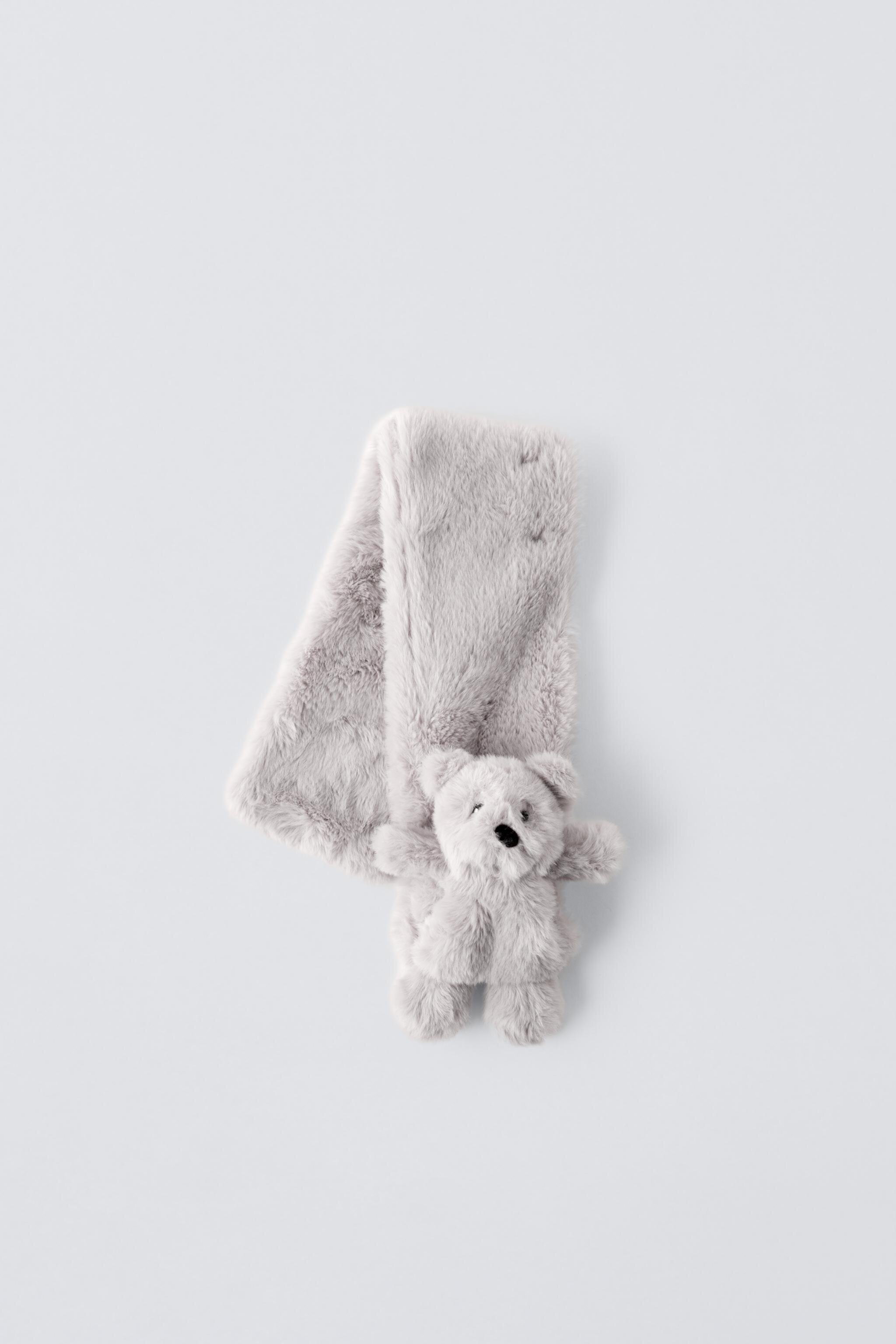 Длинный шарф ZARA FAUX FUR BEAR ZARA