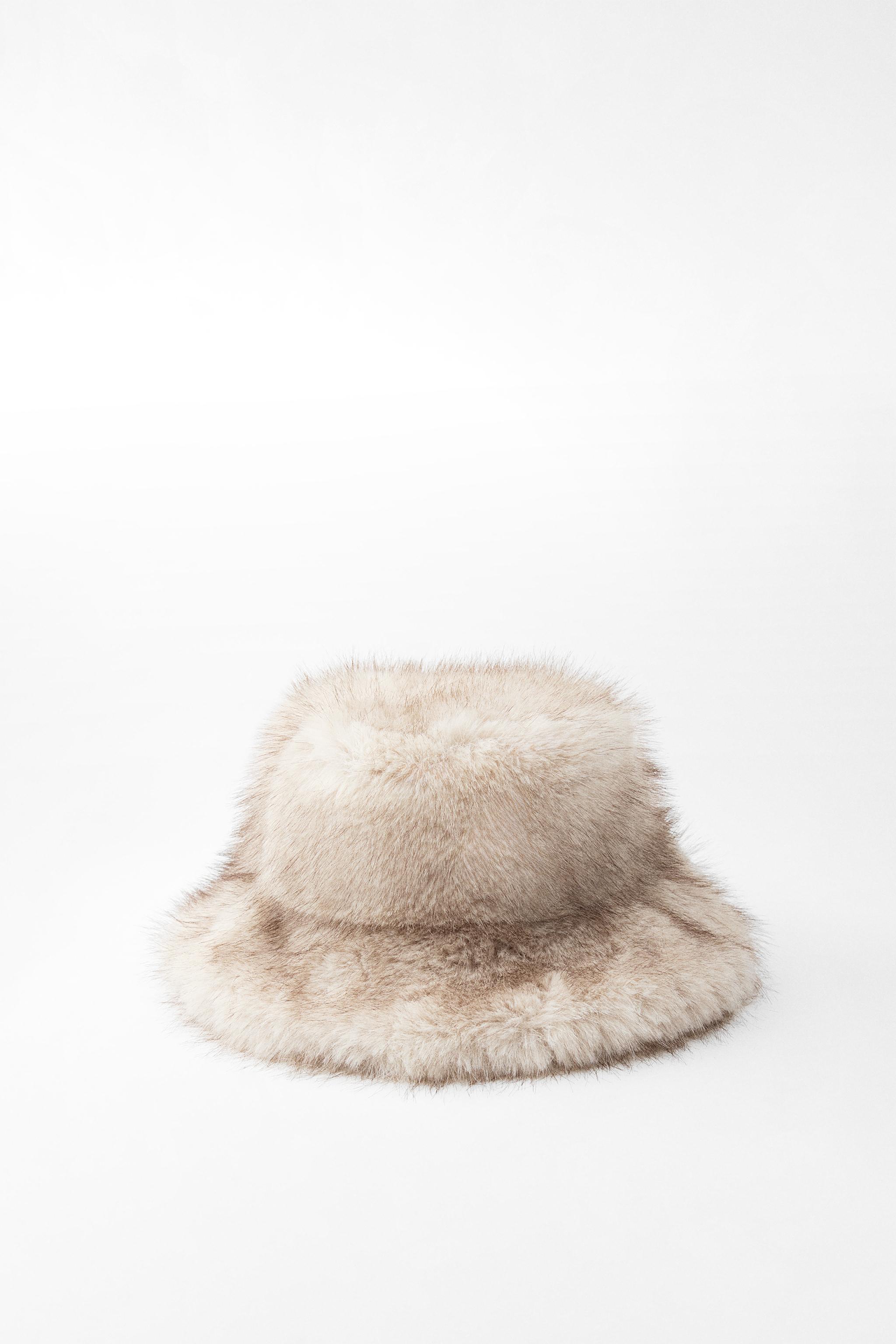 Панама ZARA FAUX FUR HAT ZARA