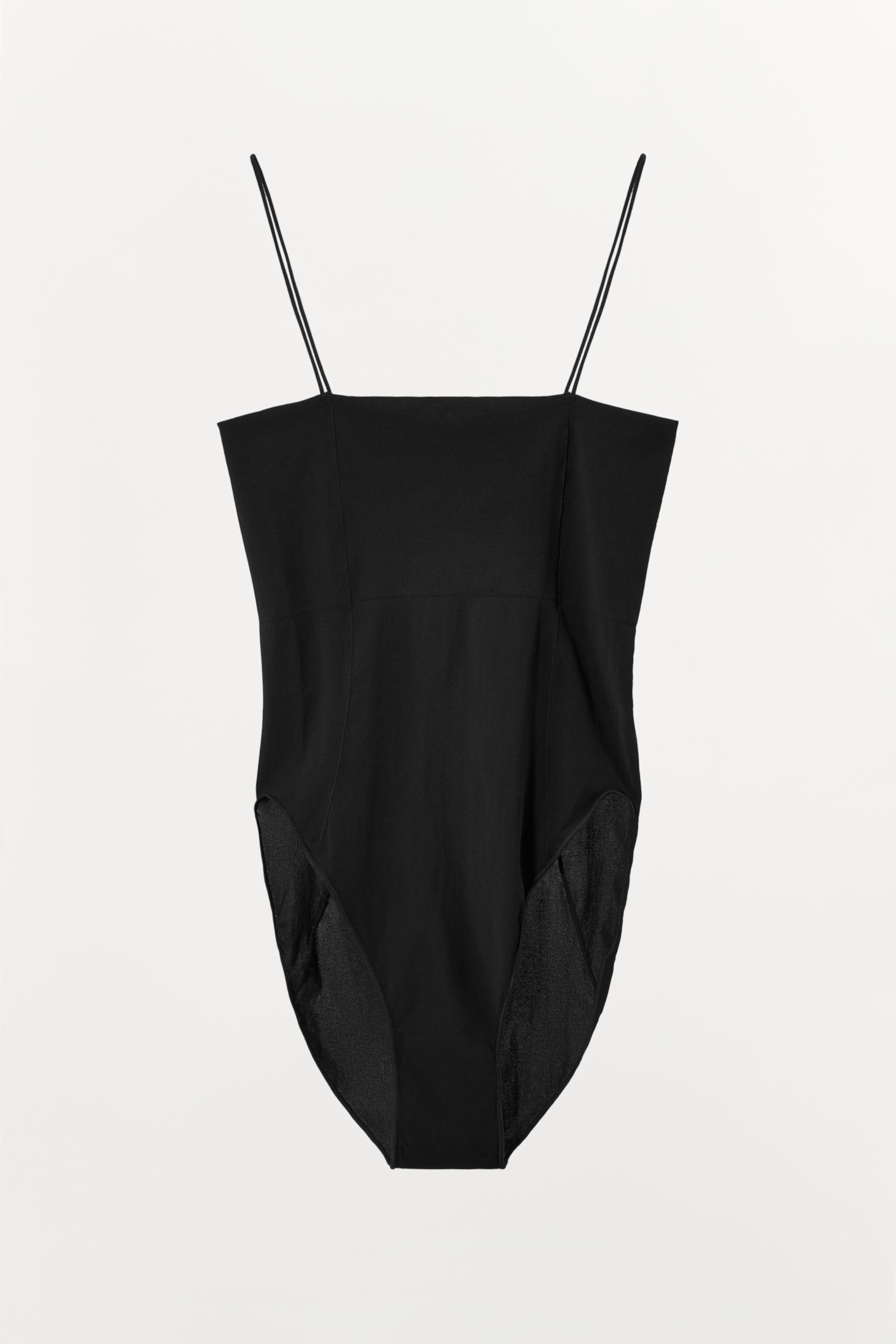 FITTED STRAPPY BODYSUIT WITH SEAMS Zara