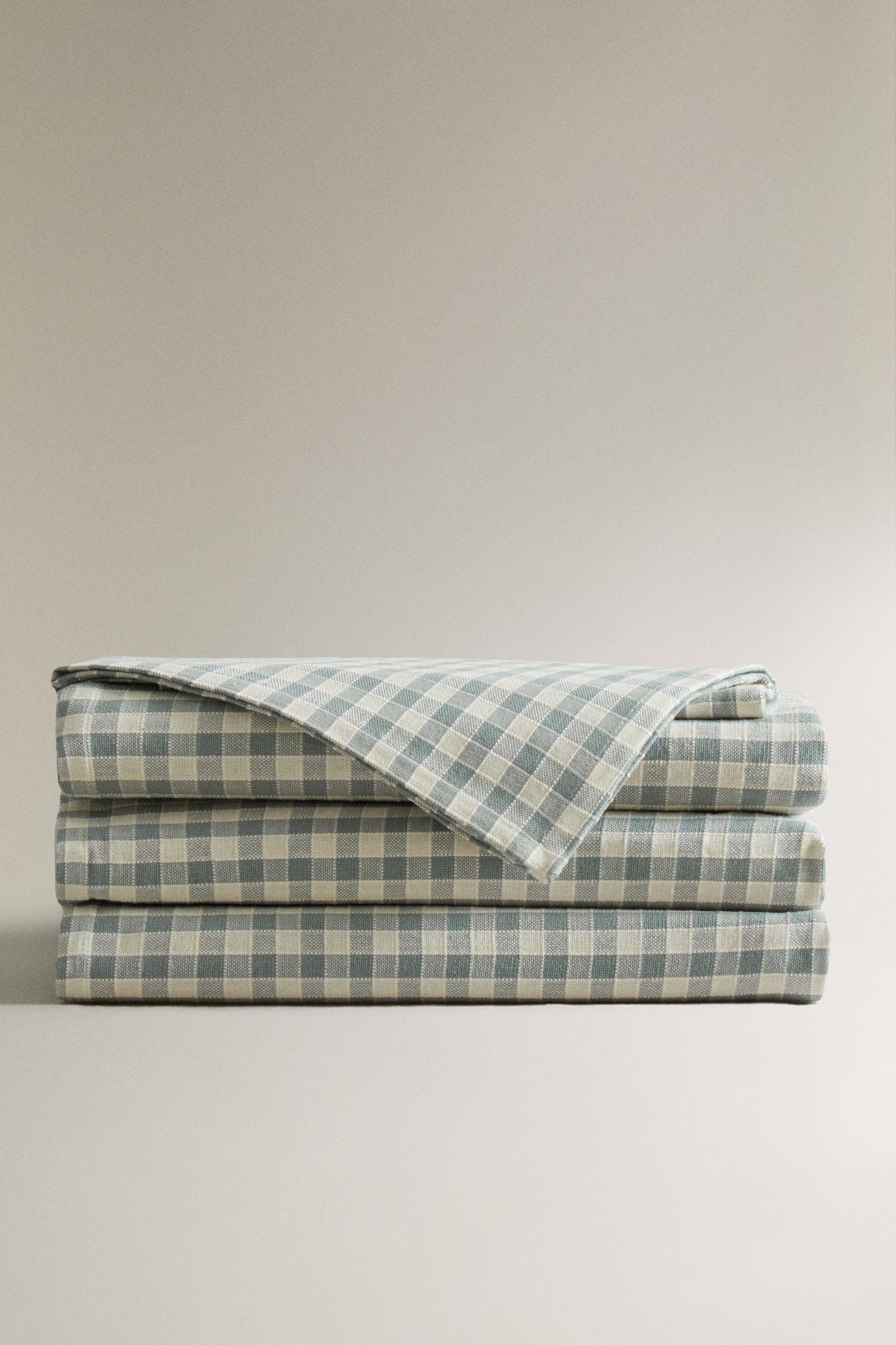 GINGHAM COTTON TABLECLOTH Zara Home