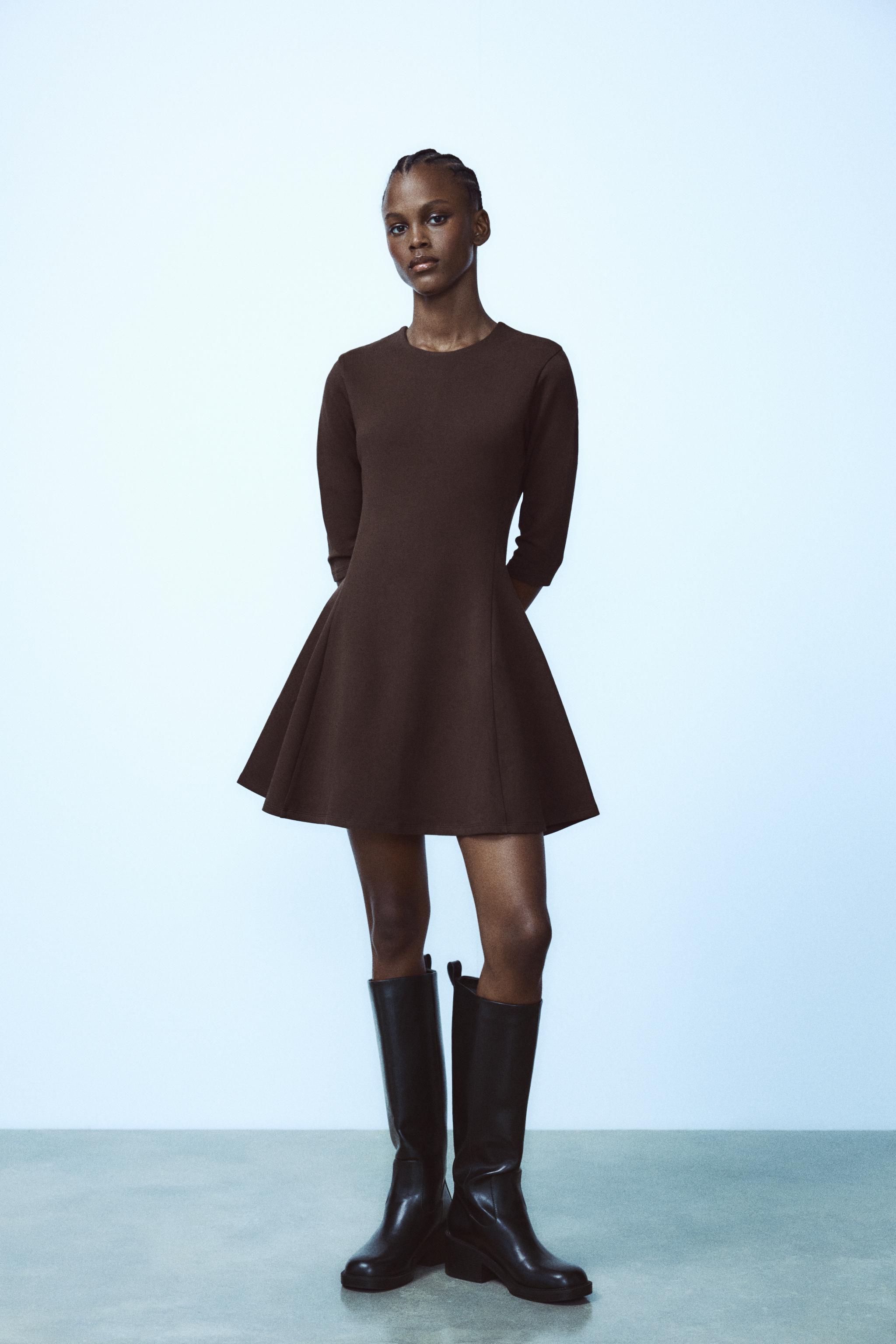 Женское Повседневное Платье Zara INTERLOCK DRESS ZARA