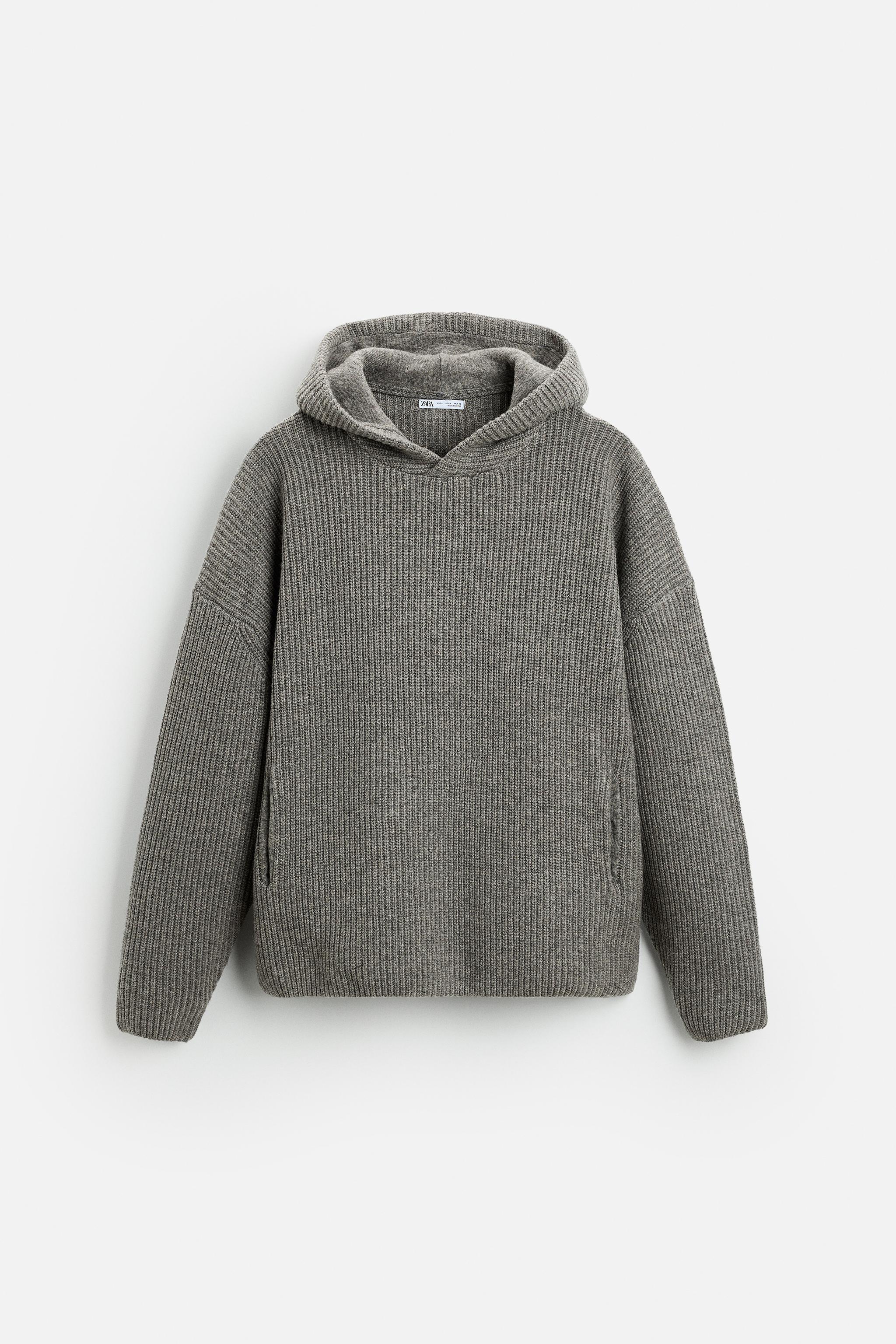 Мужская Толстовка ZARA KNIT WOOL BLEND ZARA