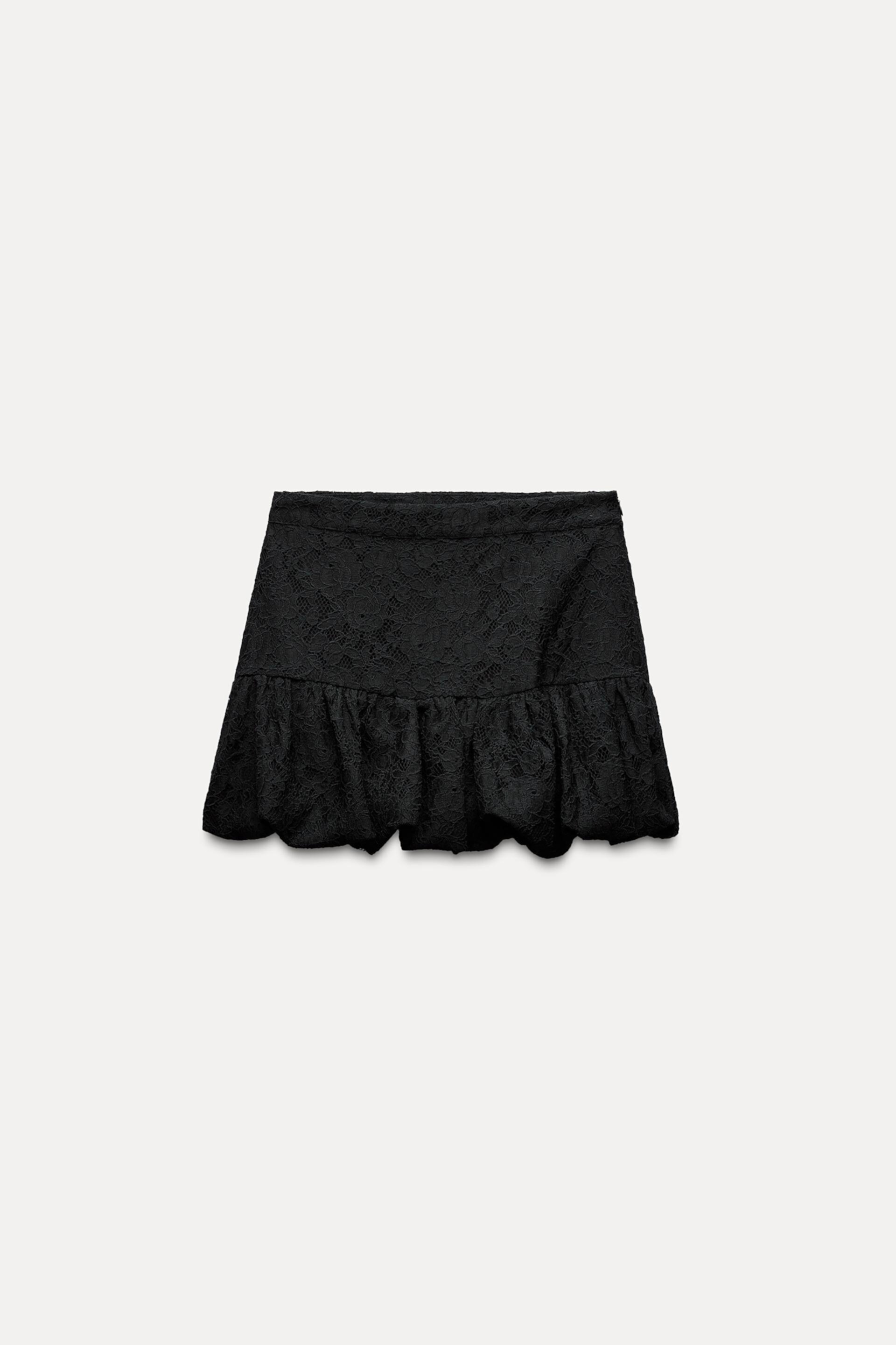 Женская Юбка-шорты ZARA LACE BALLOON SKORT ZARA