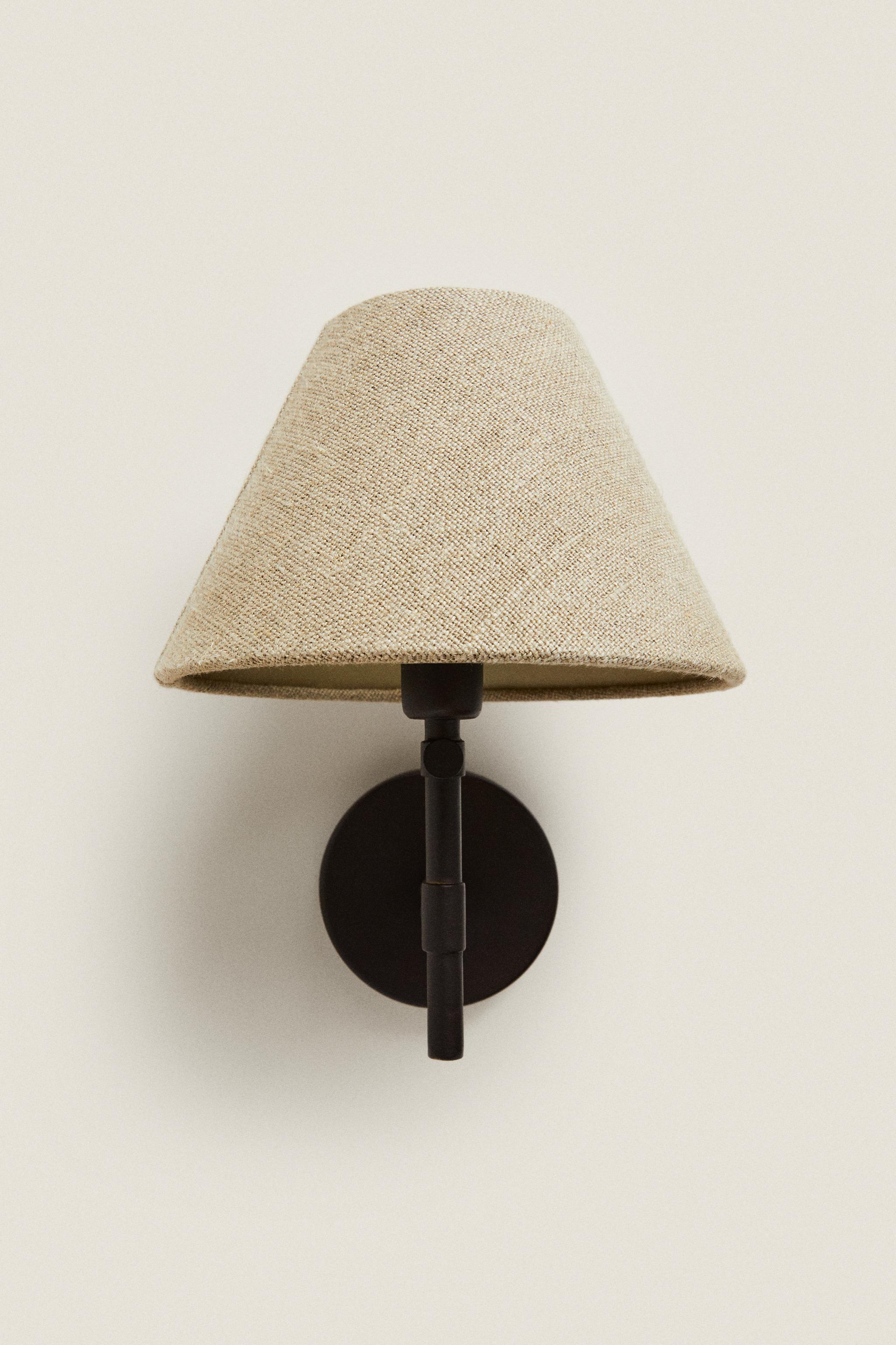 LAMP | LINEN LAMPSHADE WALL SCONCE Zara Home