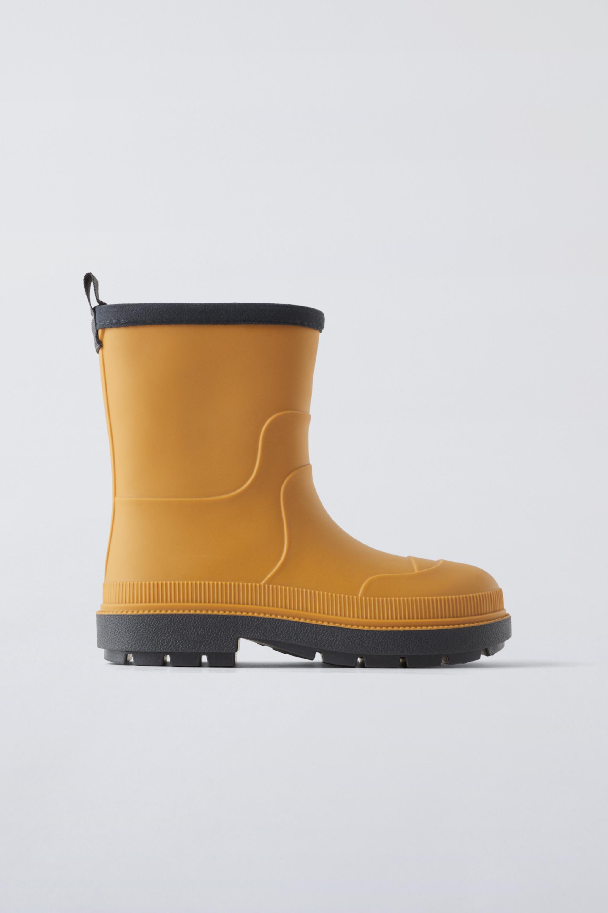  Детские резиновые сапоги ZARA LINED RAINBOOTS ZARA