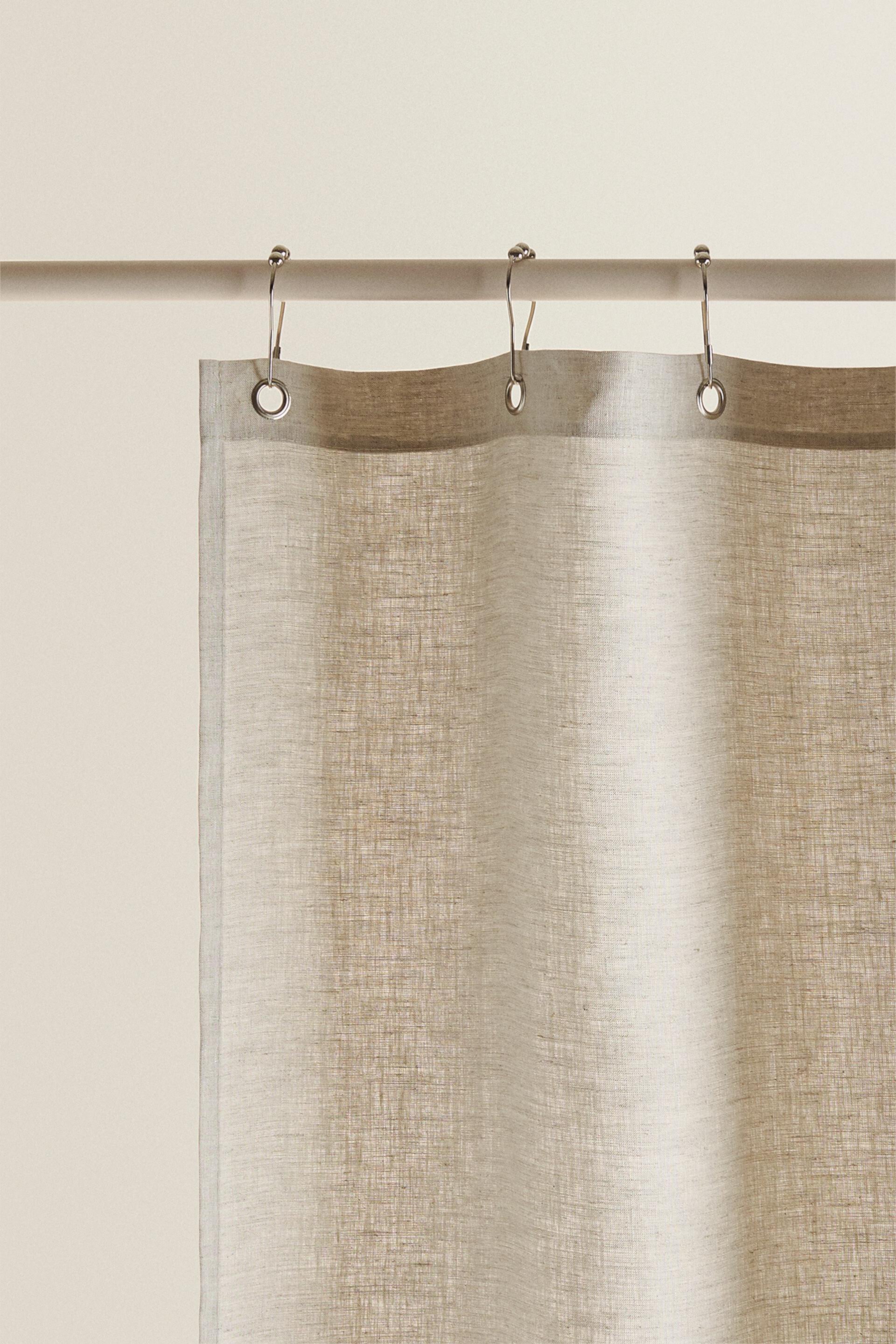 LINEN SHOWER CURTAIN Zara Home