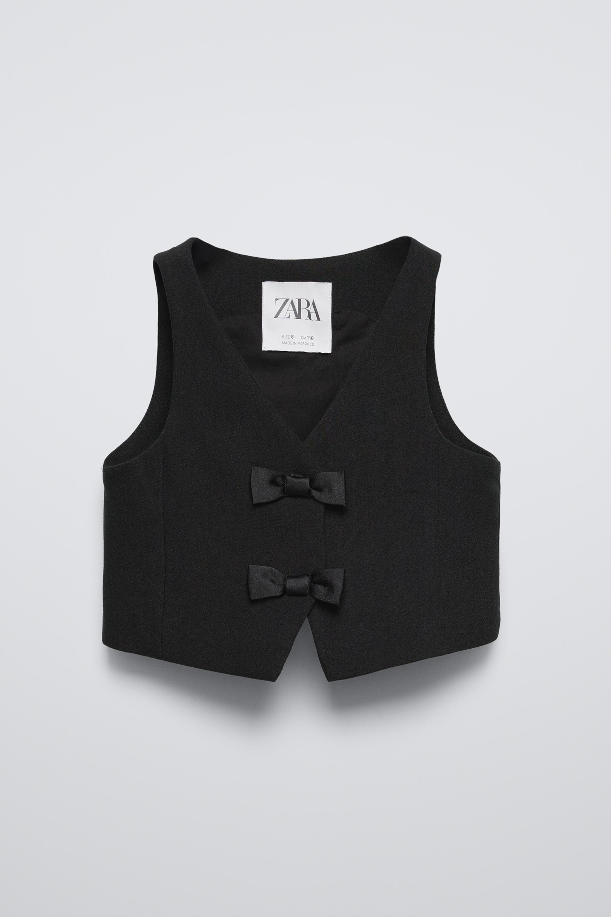 LITTLE BOWS VEST ZARA