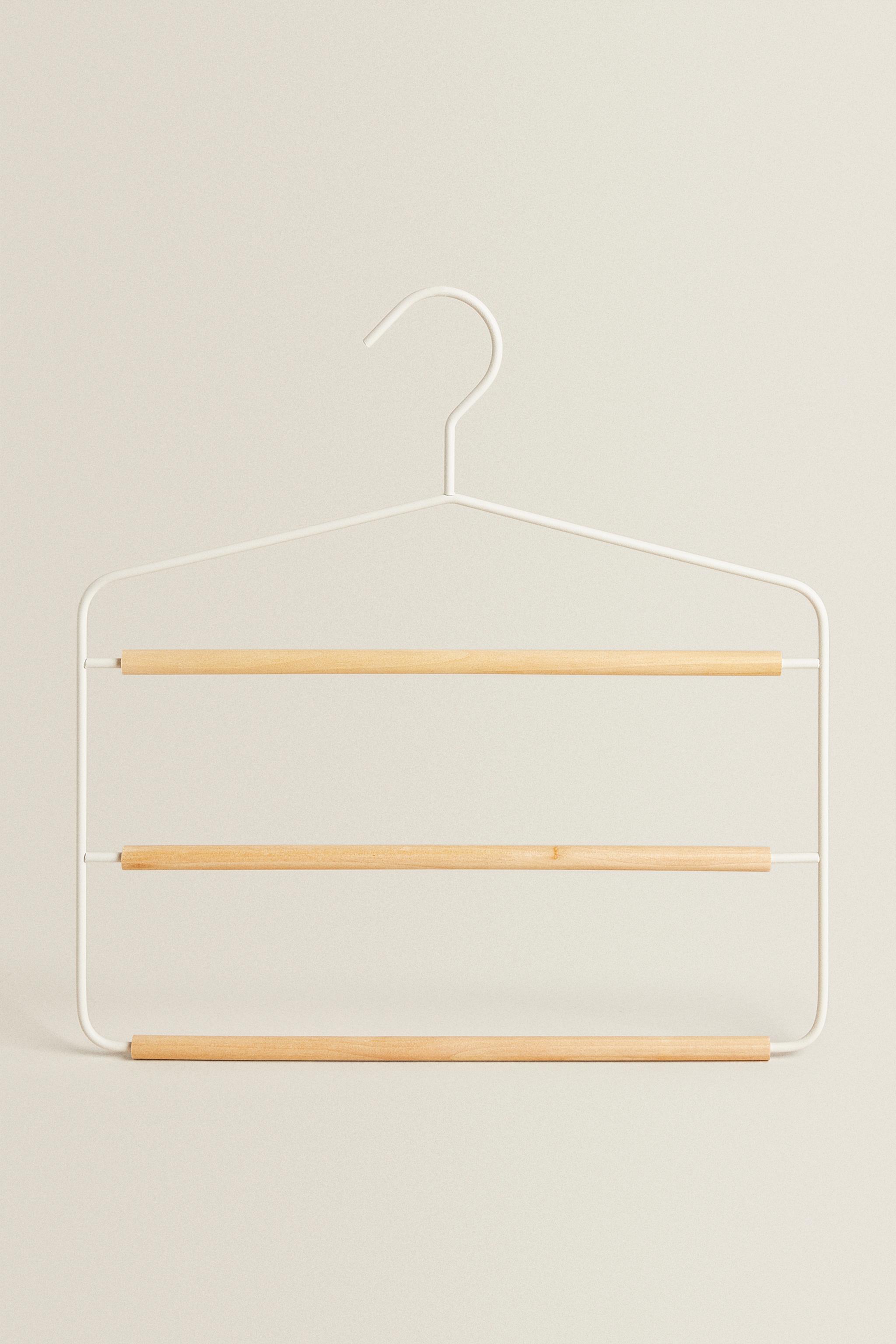 METAL AND WOOD PANTS HANGER Zara Home