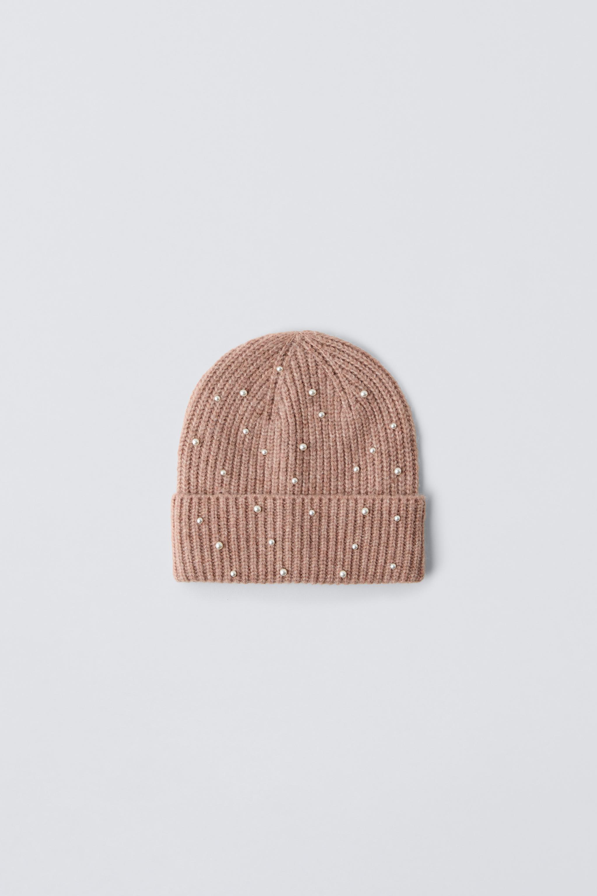 Шапка бини ZARA PEARLY KNIT HAT ZARA