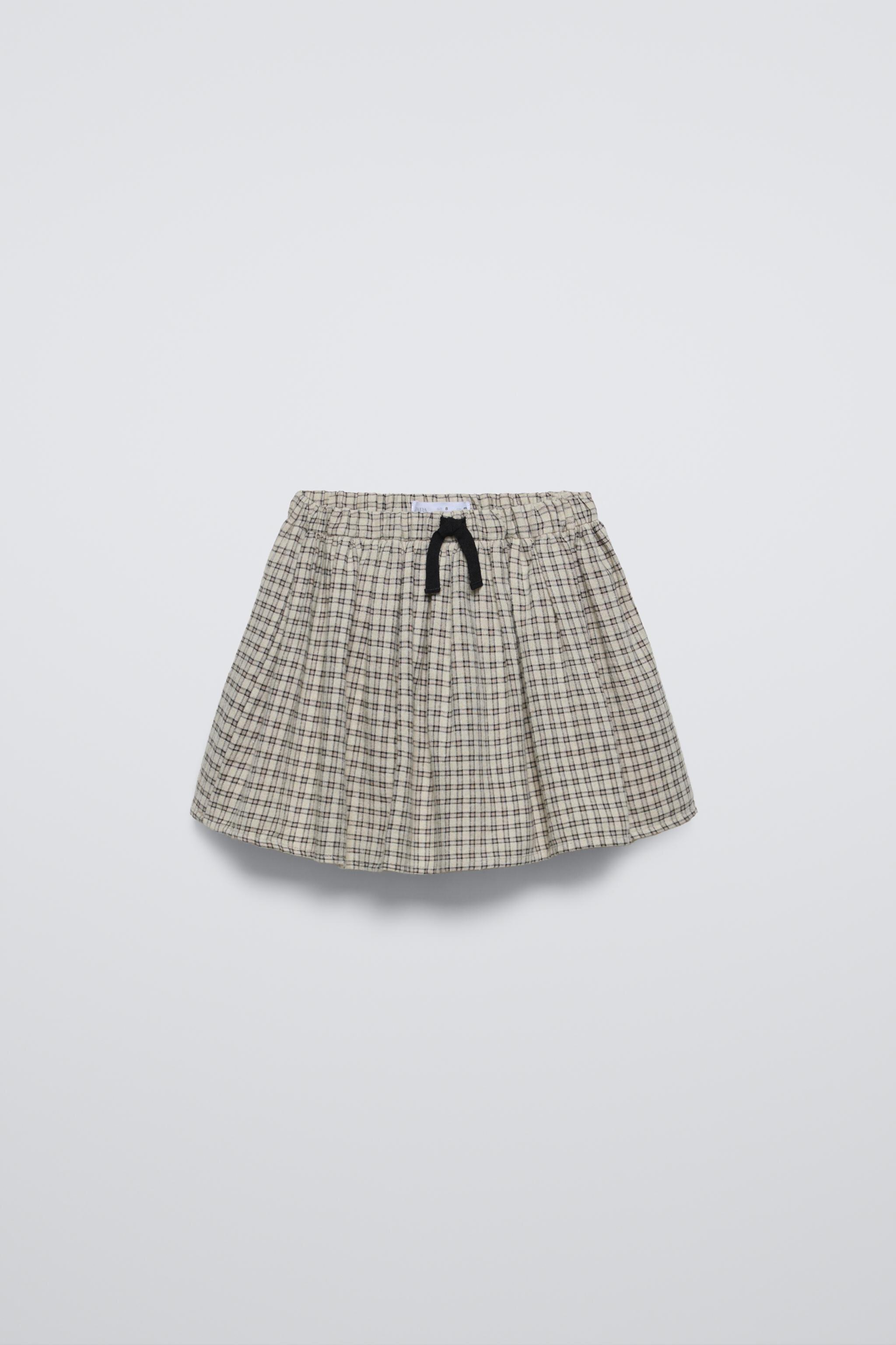 PLAID SKORT ZARA