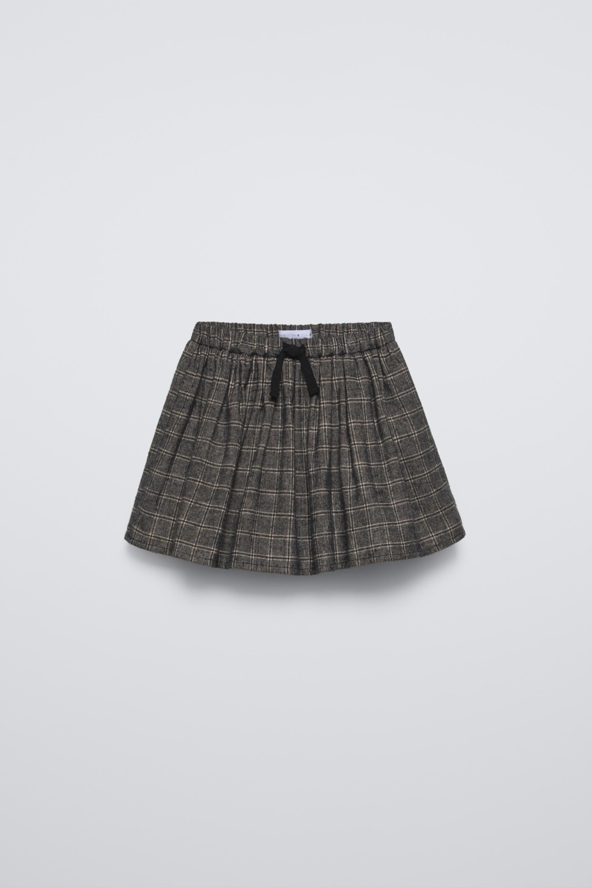 PLAID SKORT ZARA