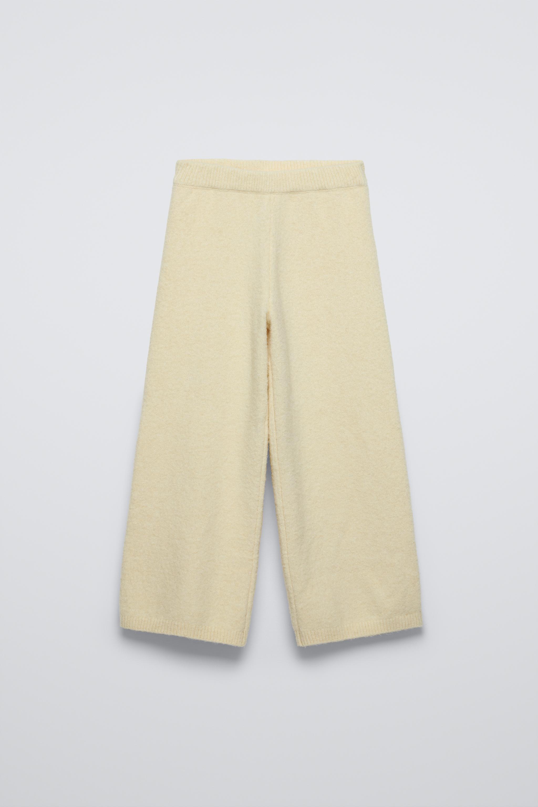 Женские Укороченные брюки ZARA PLAIN LINEN CULOTTES ZARA