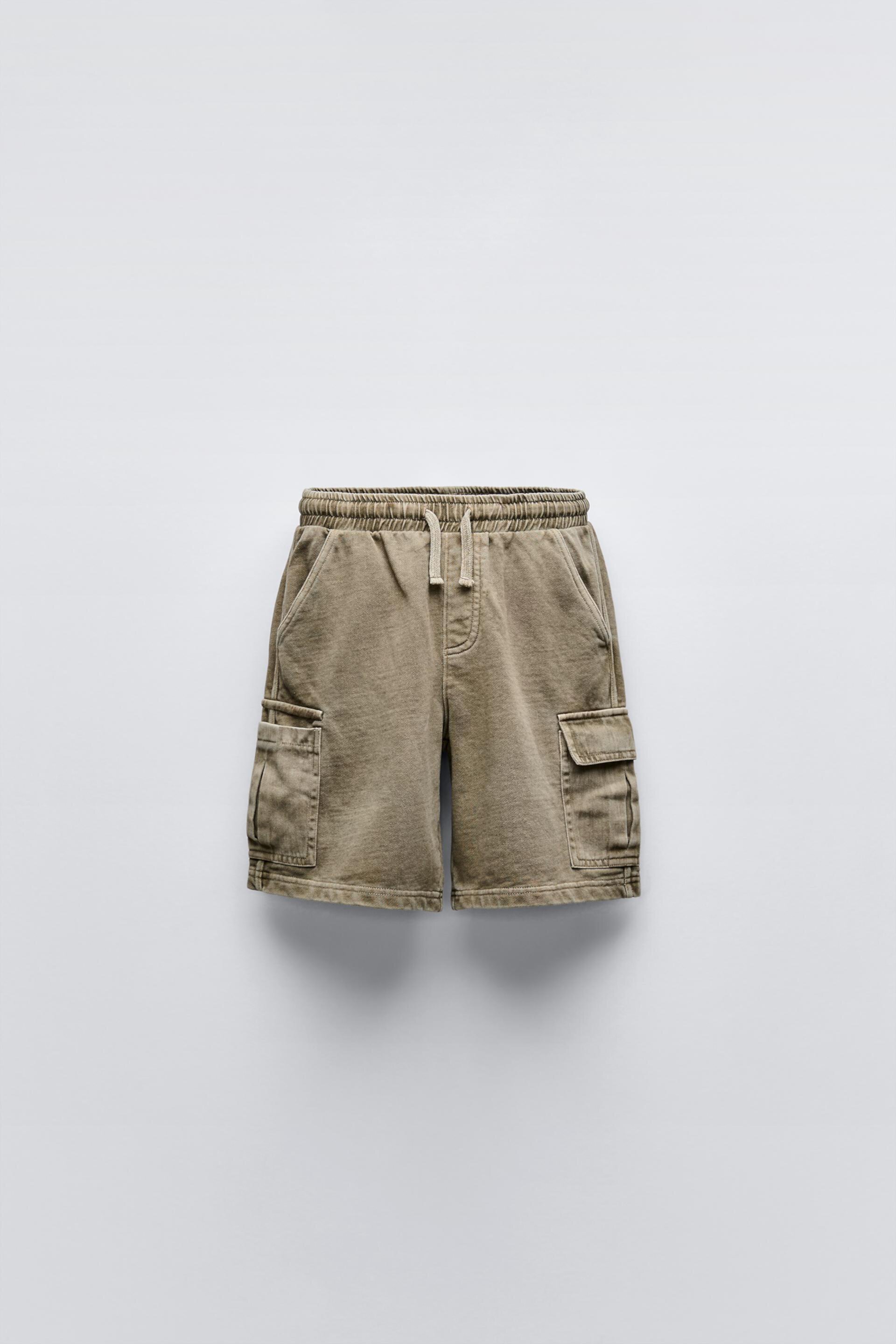 PLUSH CARGO SHORTS ZARA