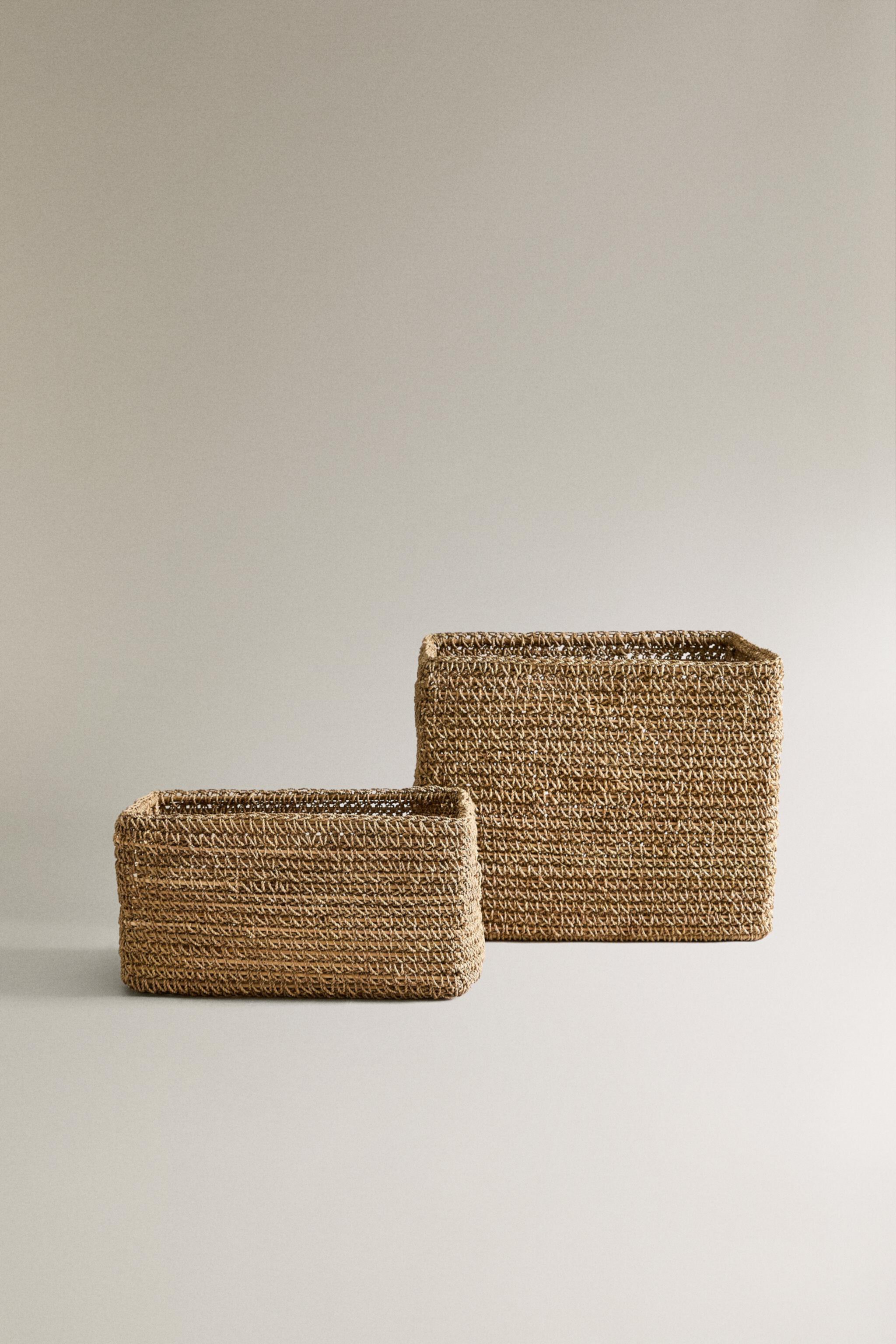 RAFFIA BASKET Zara Home