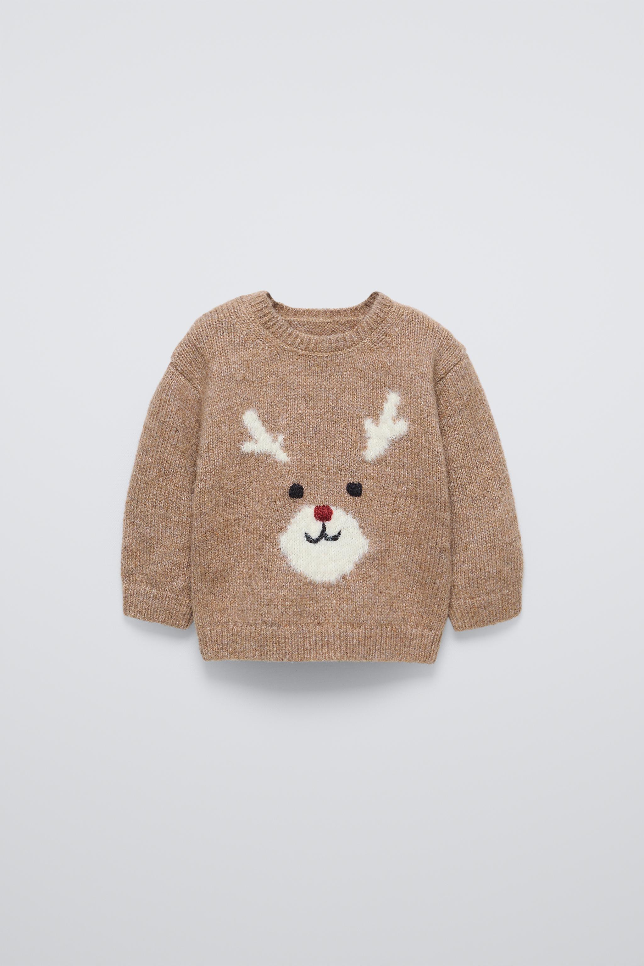 REINDEER KNIT SWEATER ZARA