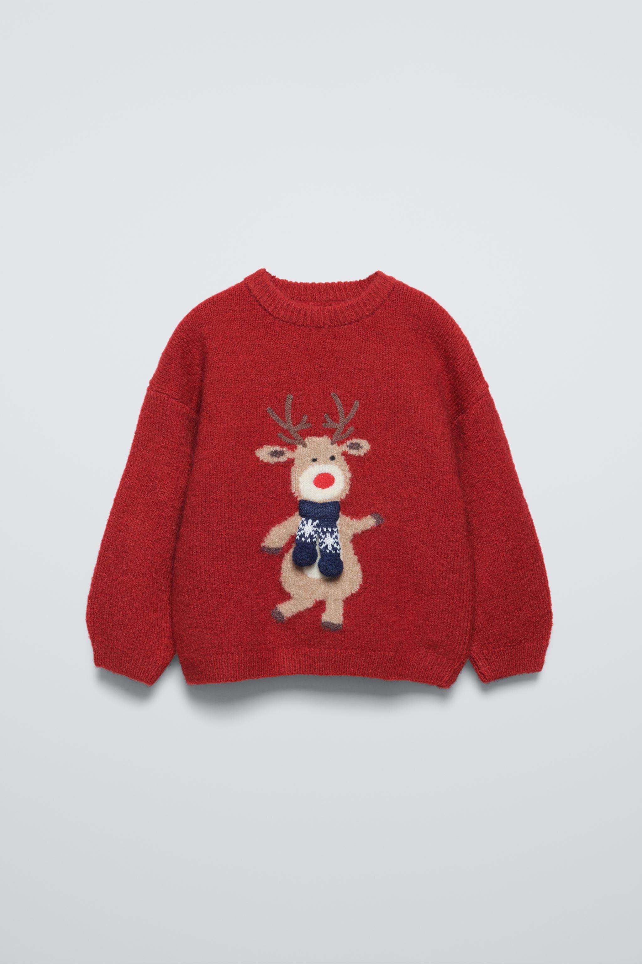 REINDEER KNIT SWEATER ZARA