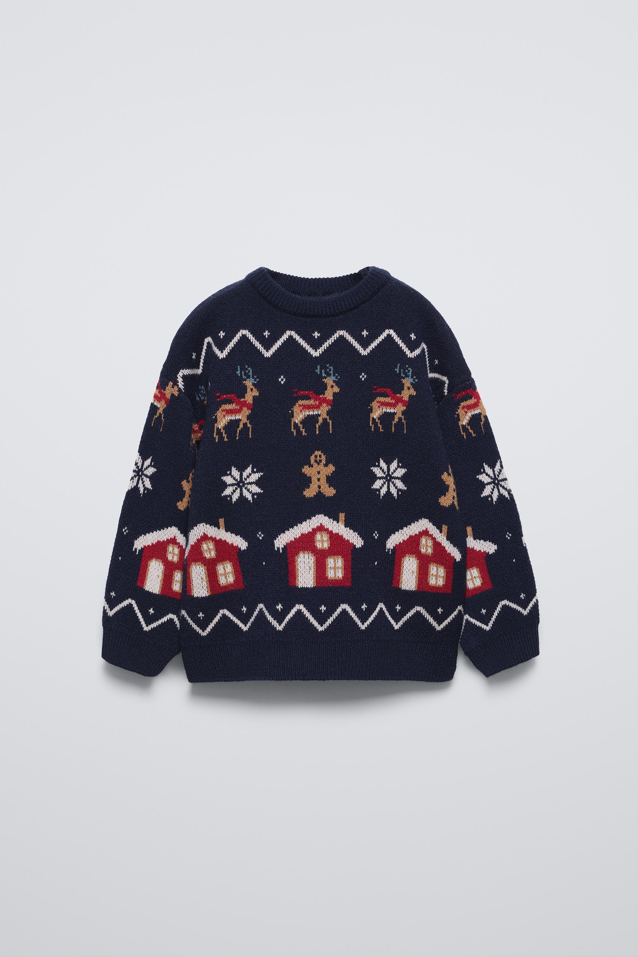 REINDEER KNIT SWEATER ZARA