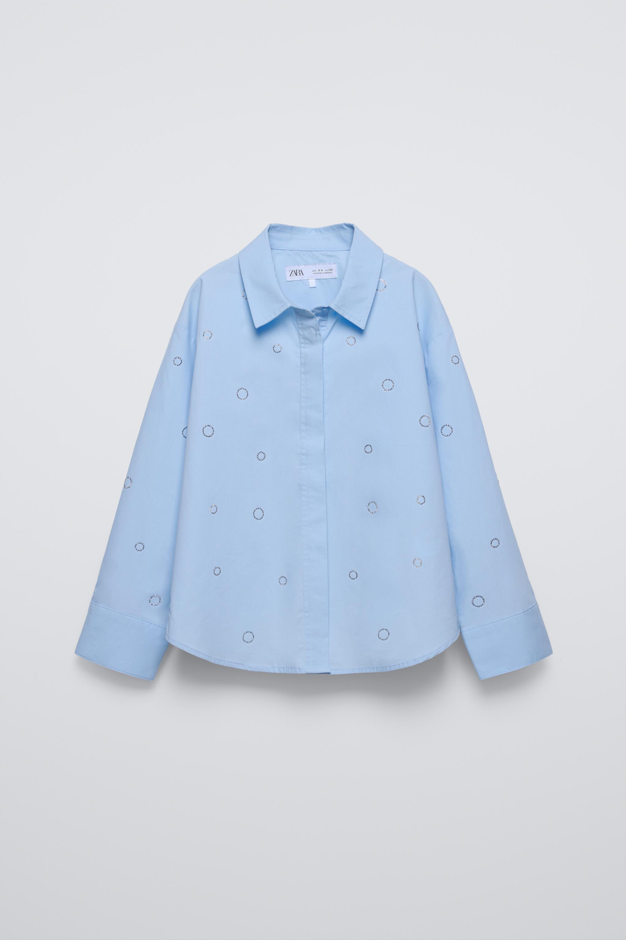  Рубашка ZARA RHINESTONE SHIRT ZARA