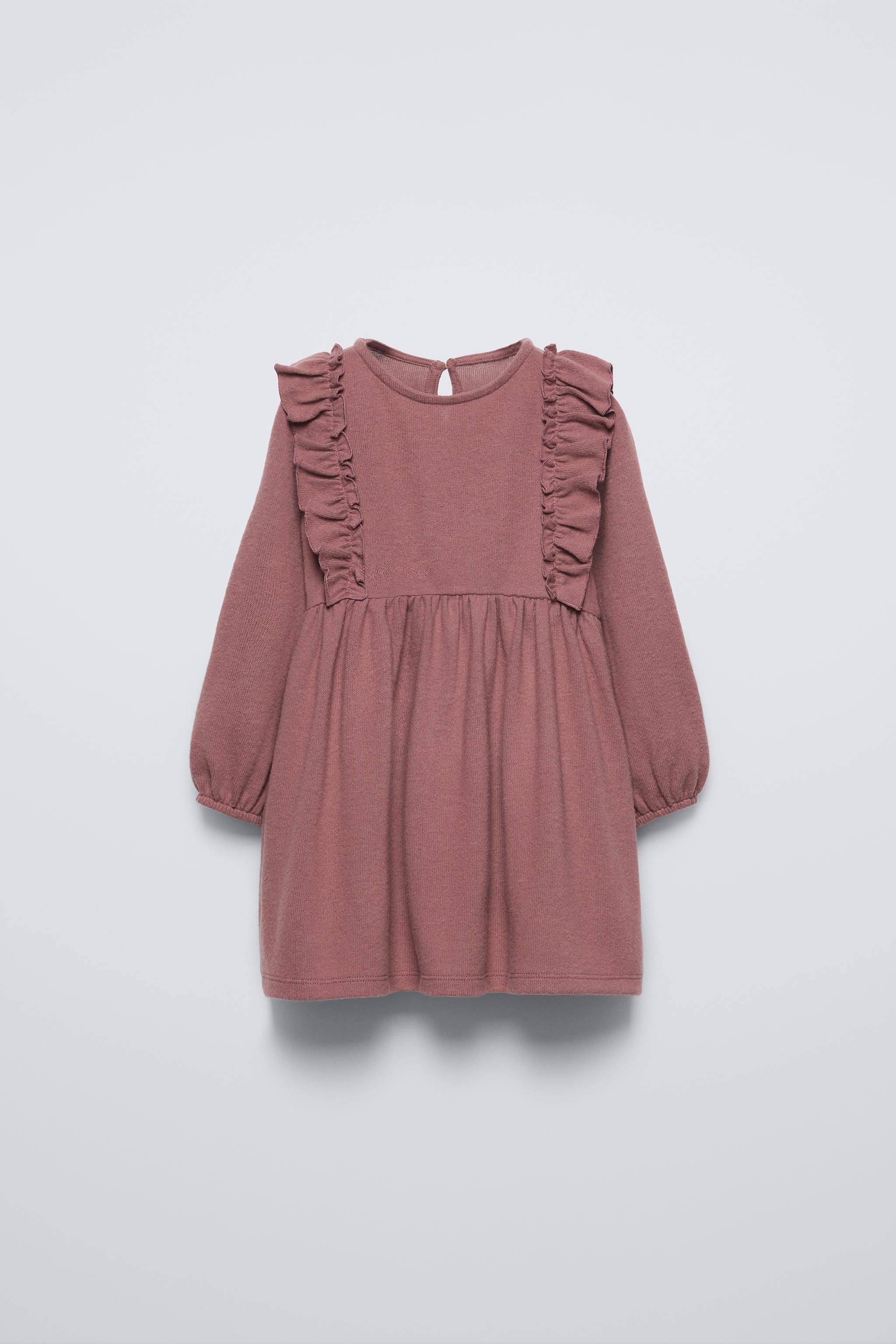 RUFFLED SOFT TOUCH DRESS ZARA