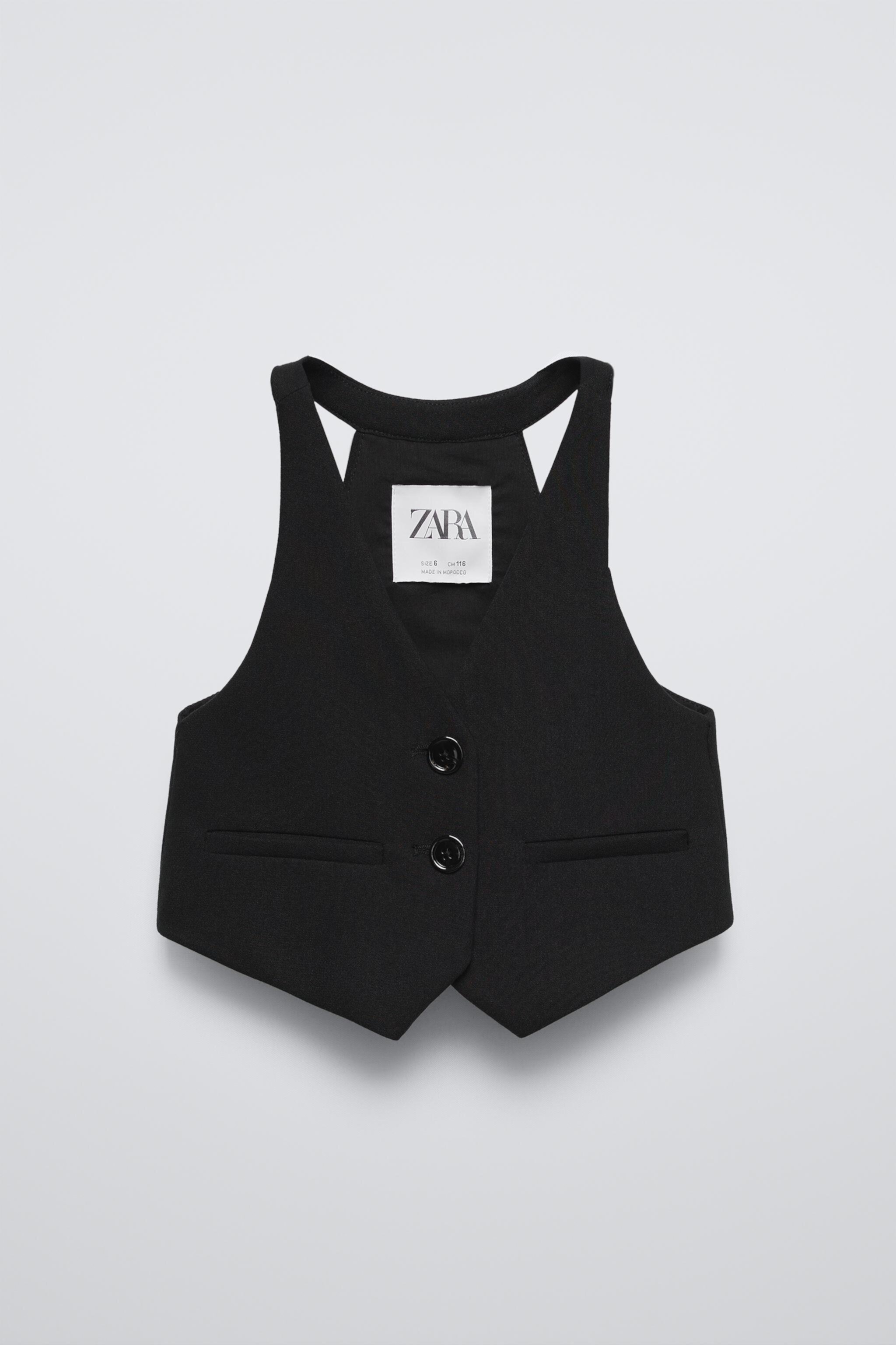 SATIN EFFECT BOW VEST ZARA