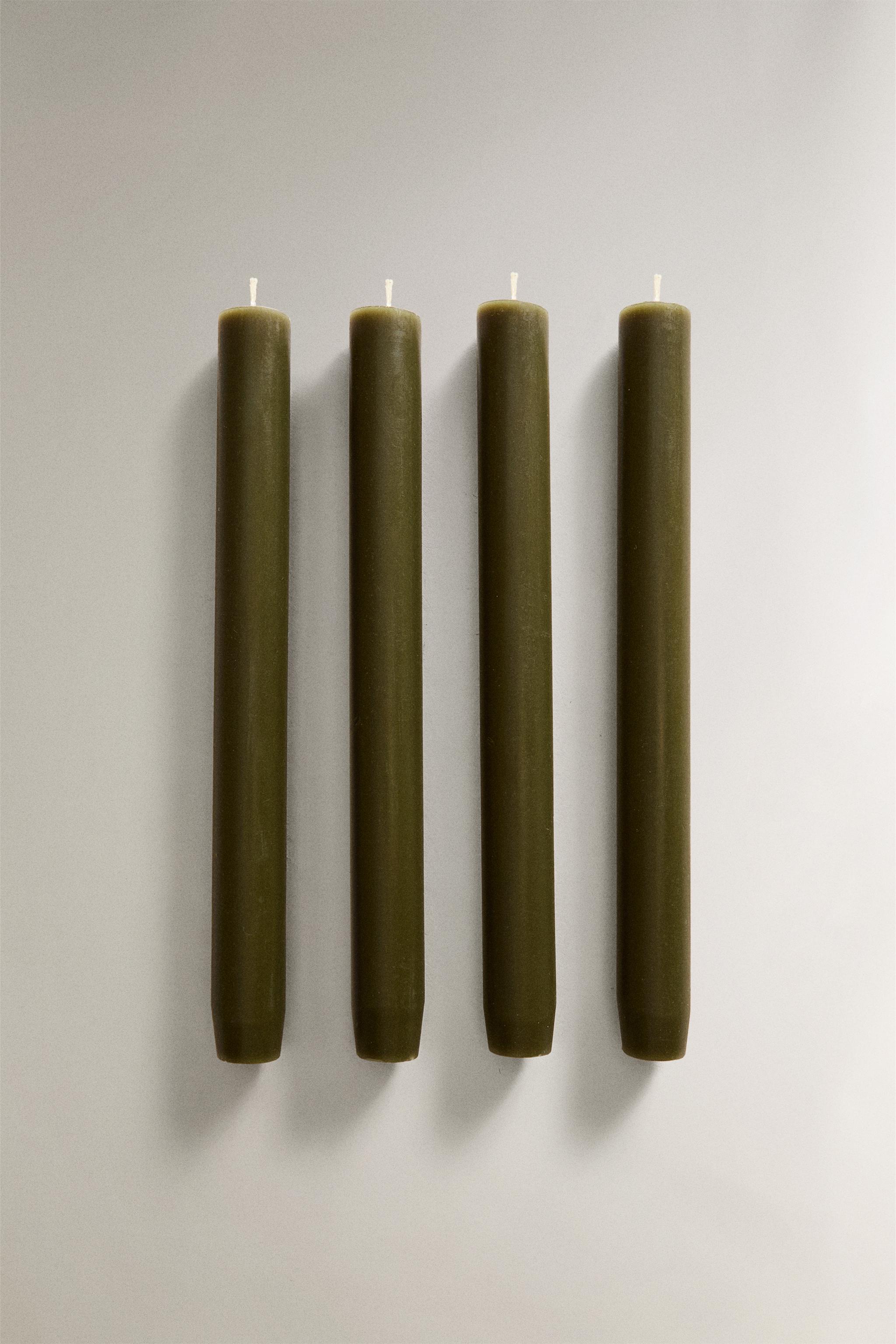 SET OF BASILICUM SCENTED LONG CANDLES (SET OF 4) Zara Home